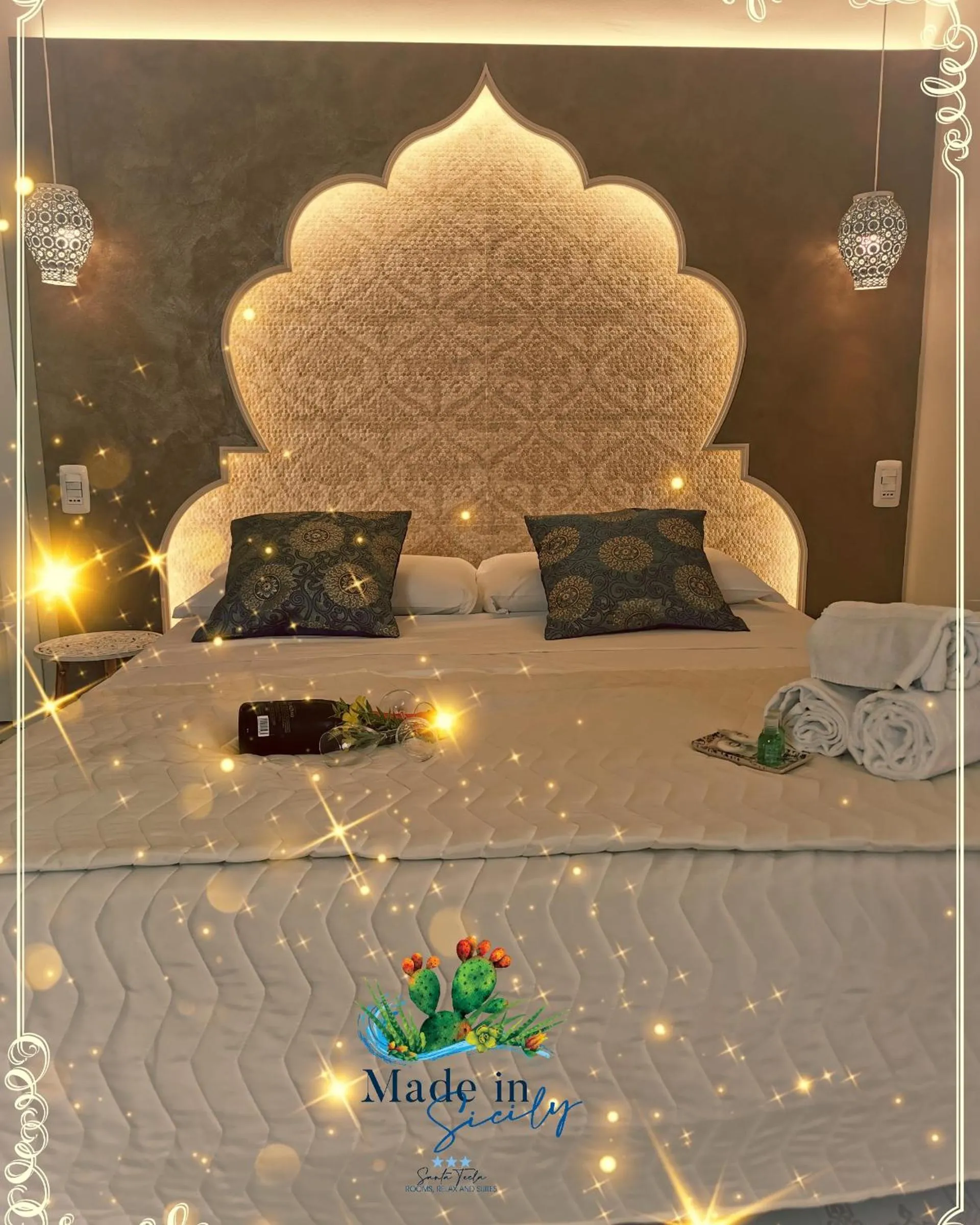 Bedroom, Bed in Made in Sicily Santa Tecla