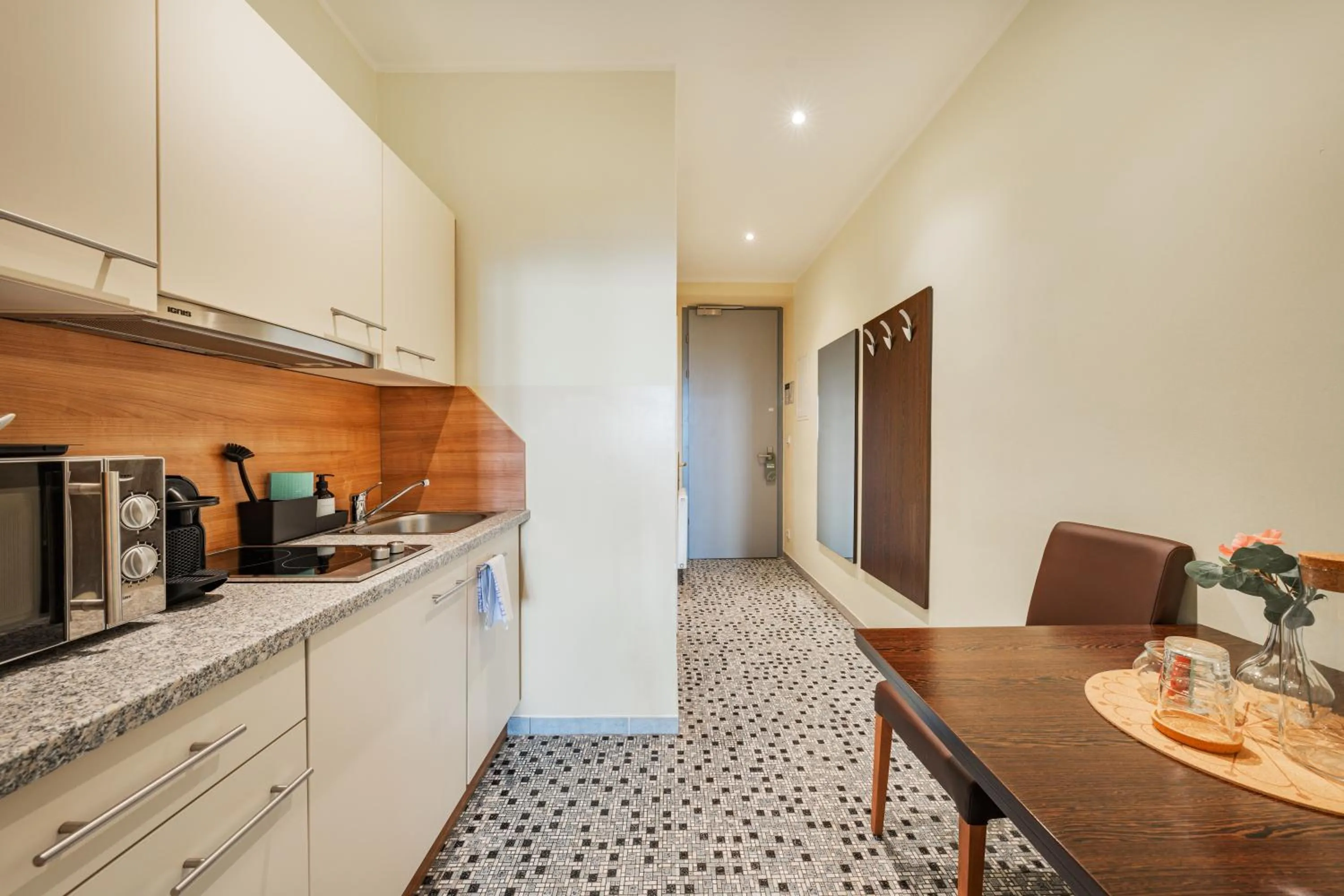 kitchen in Serviced Apartments Josefstadt City