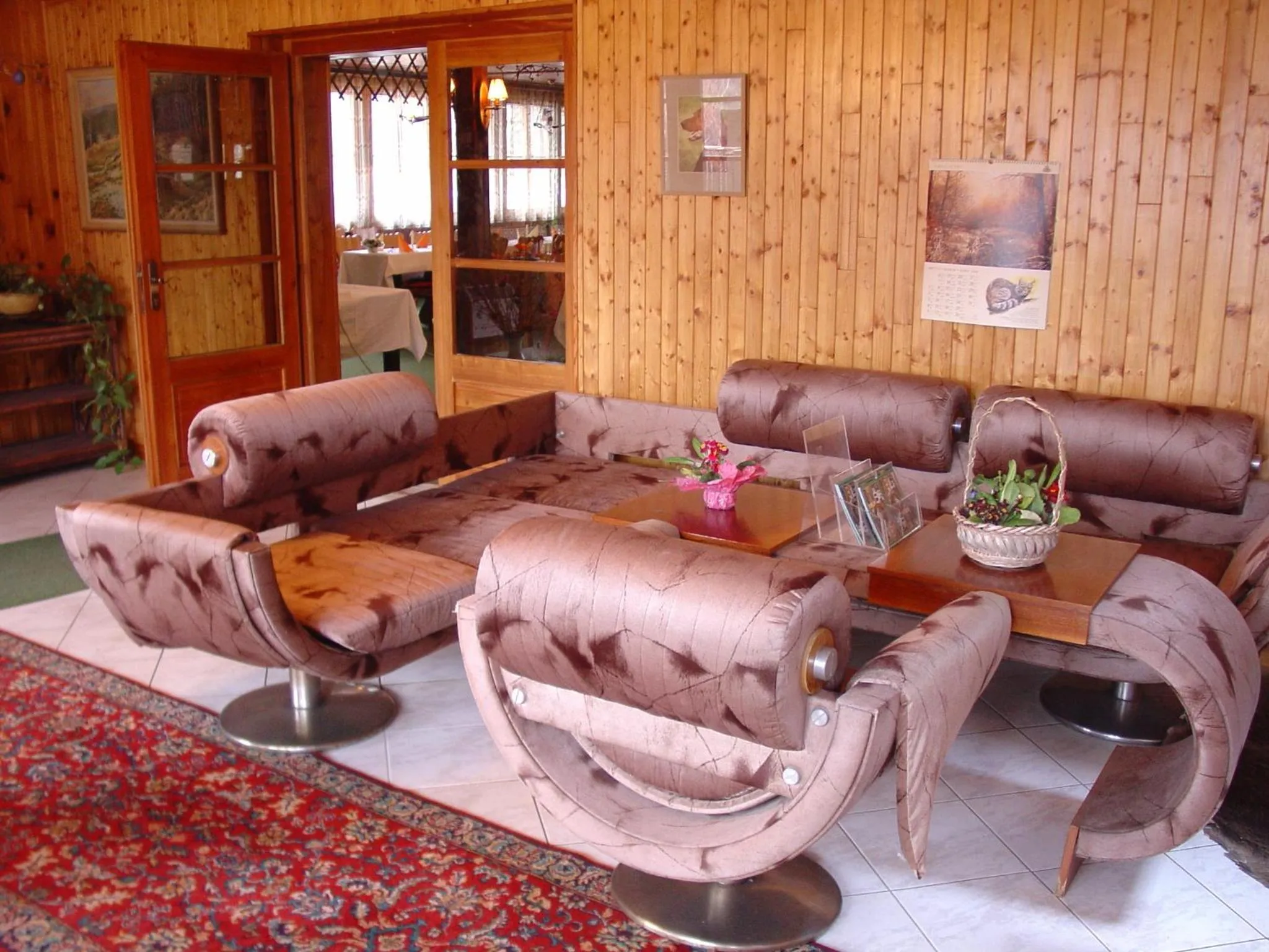 Seating area in Lovecký hotel Jívák