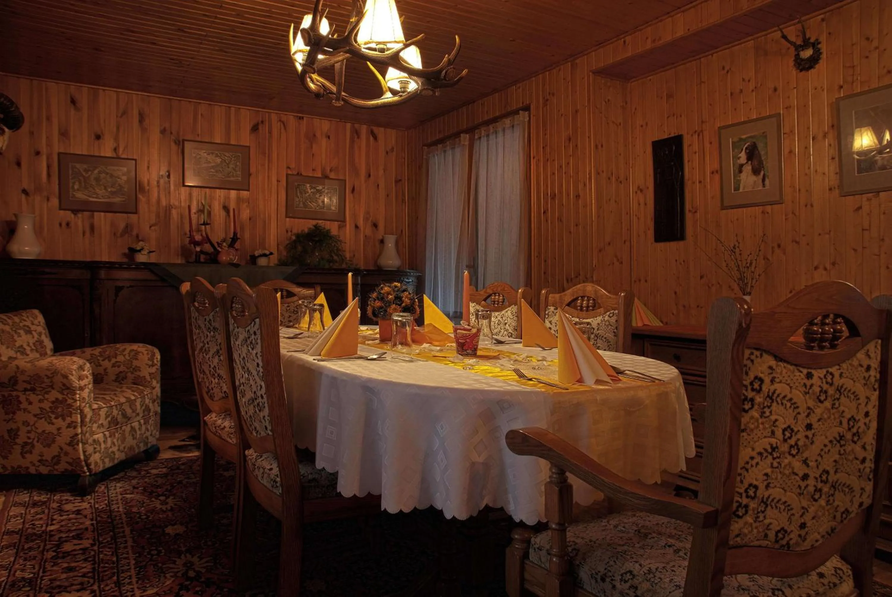 Seating area in Lovecký hotel Jívák