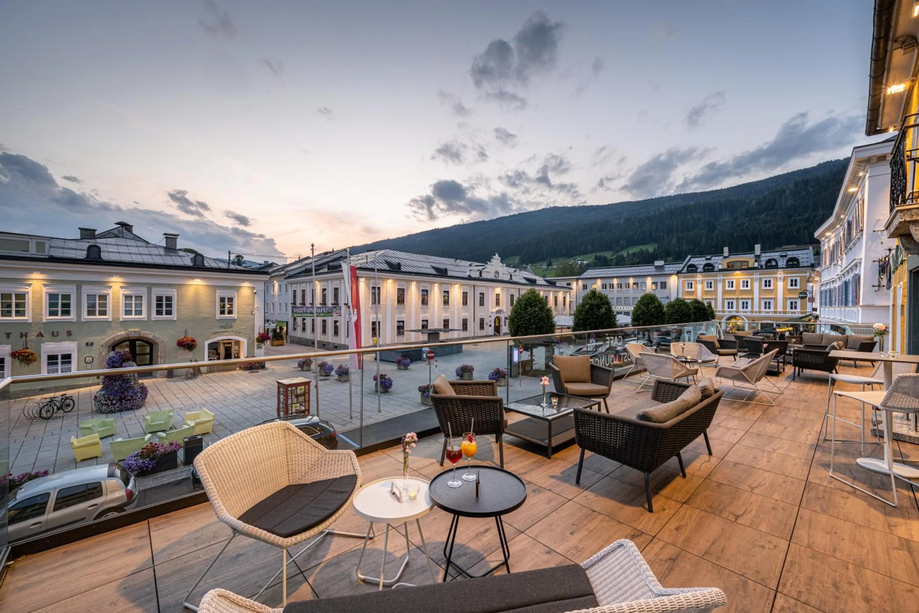 Balcony/Terrace in Posthotel Radstadt