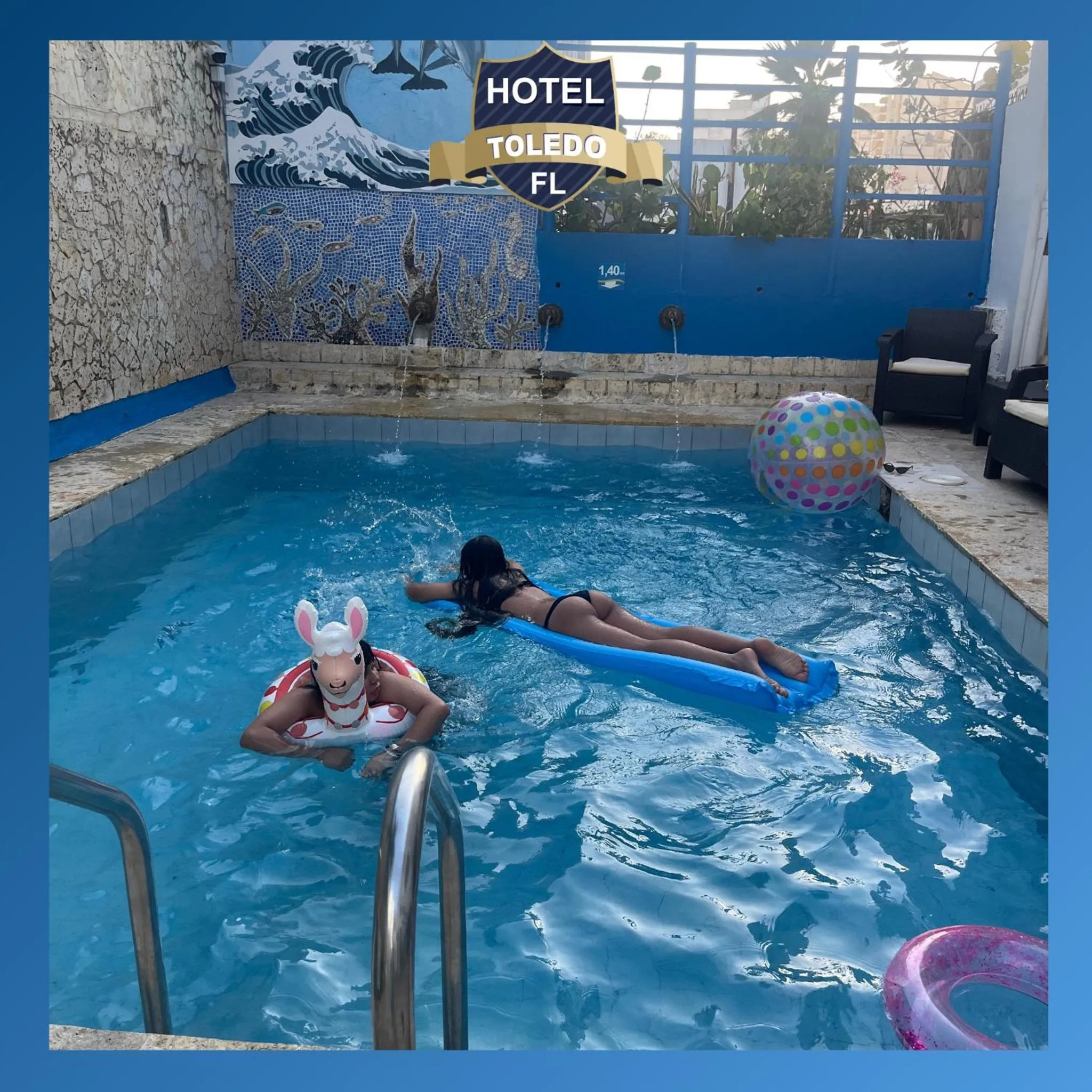 People in Hotel Toledo FL