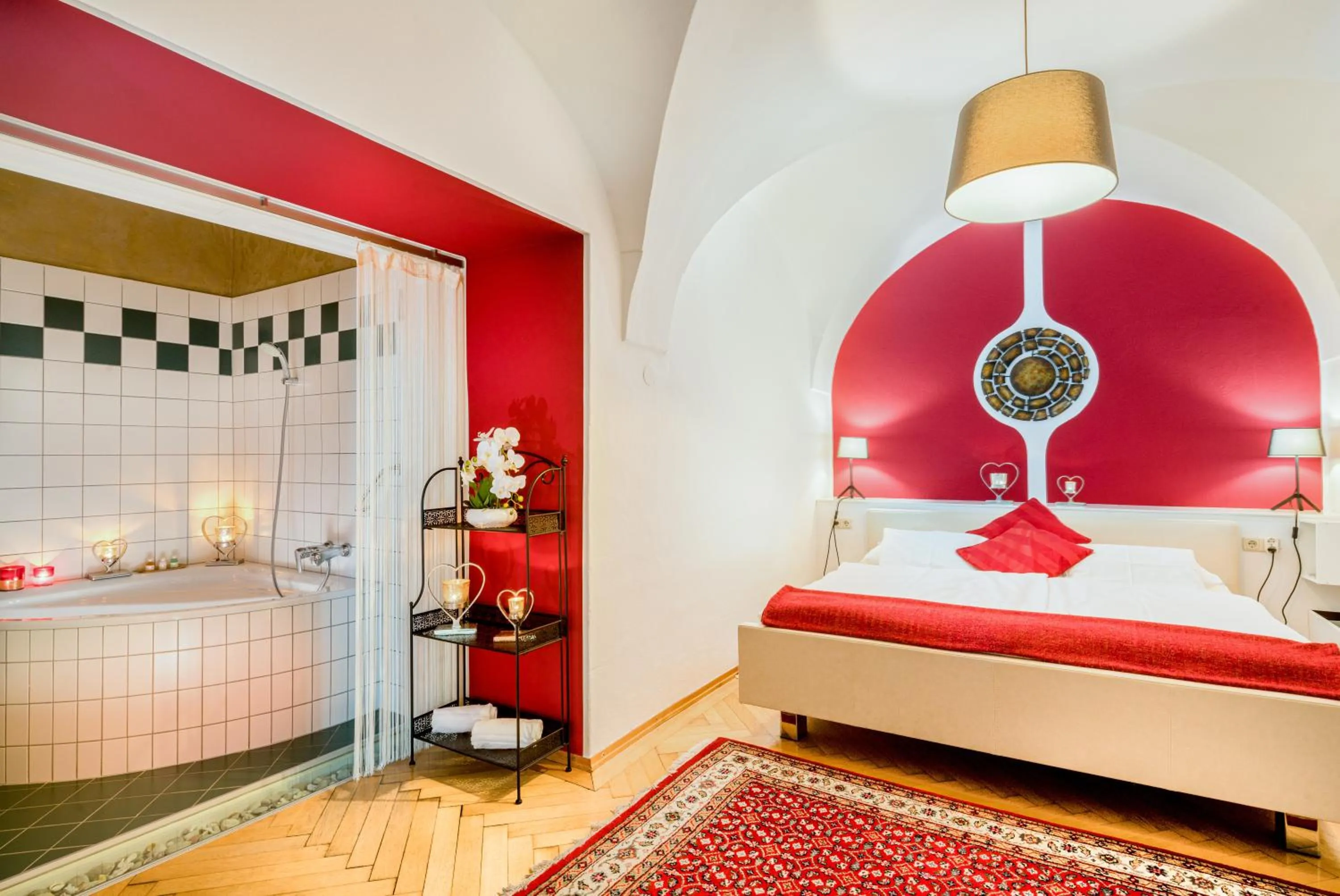 Bed in Schlosshotel Rosenau Superior