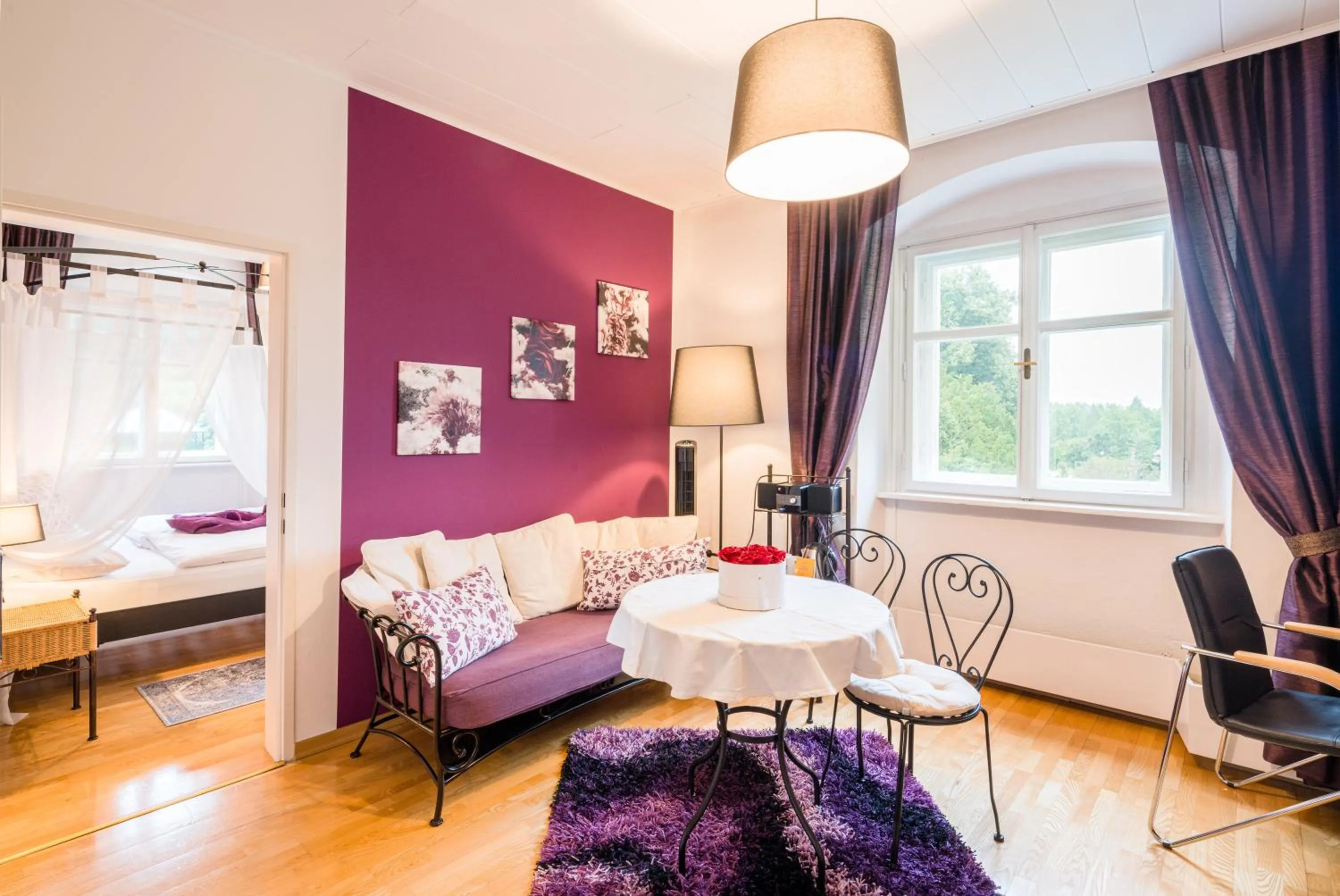 Bed in Schlosshotel Rosenau Superior