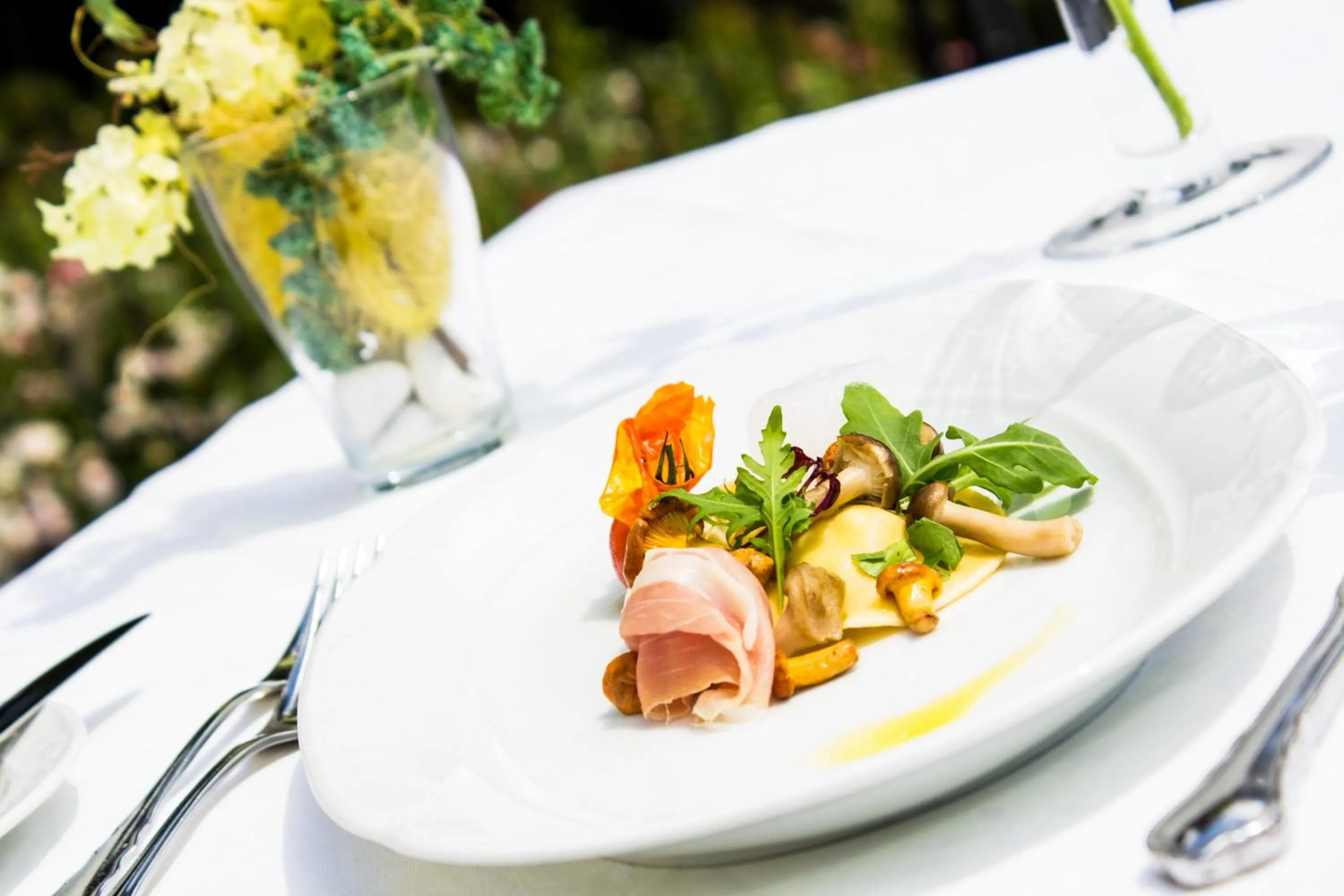 Patio in Schlosshotel Rosenau Superior