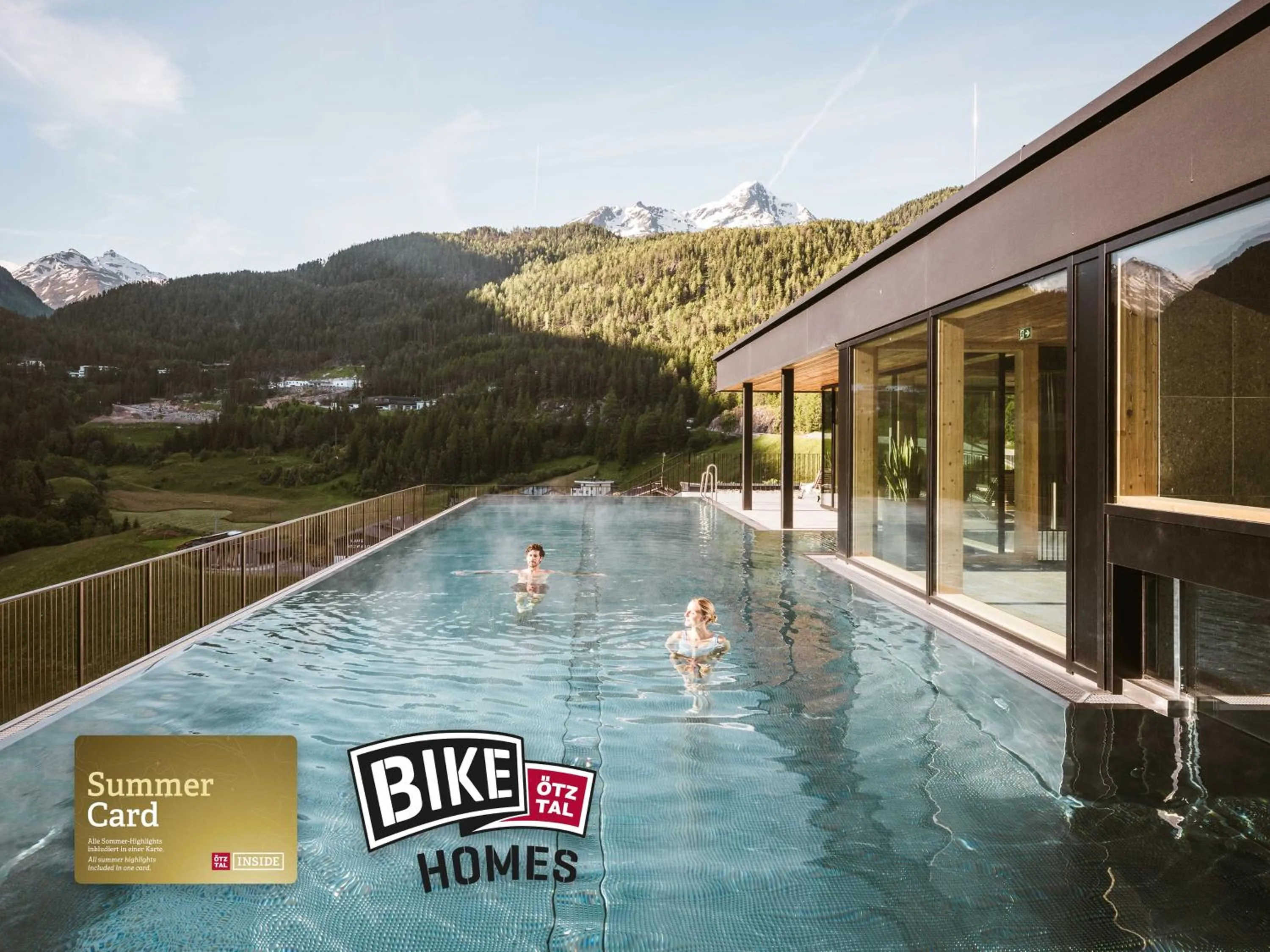 Swimming pool in Sportlers Lodge Sölden lifestyle-lässig-anders