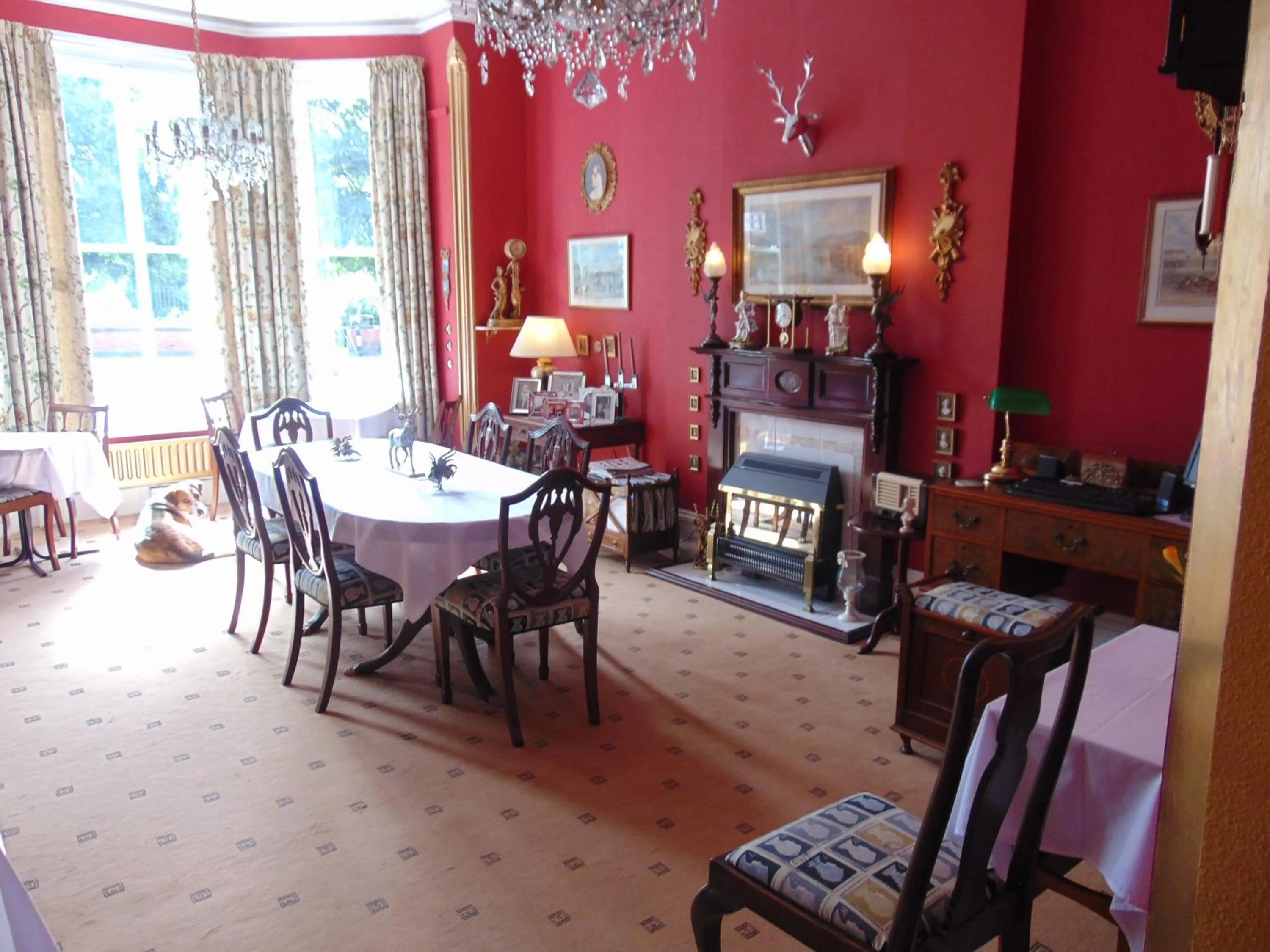 Dining area in Holywell House