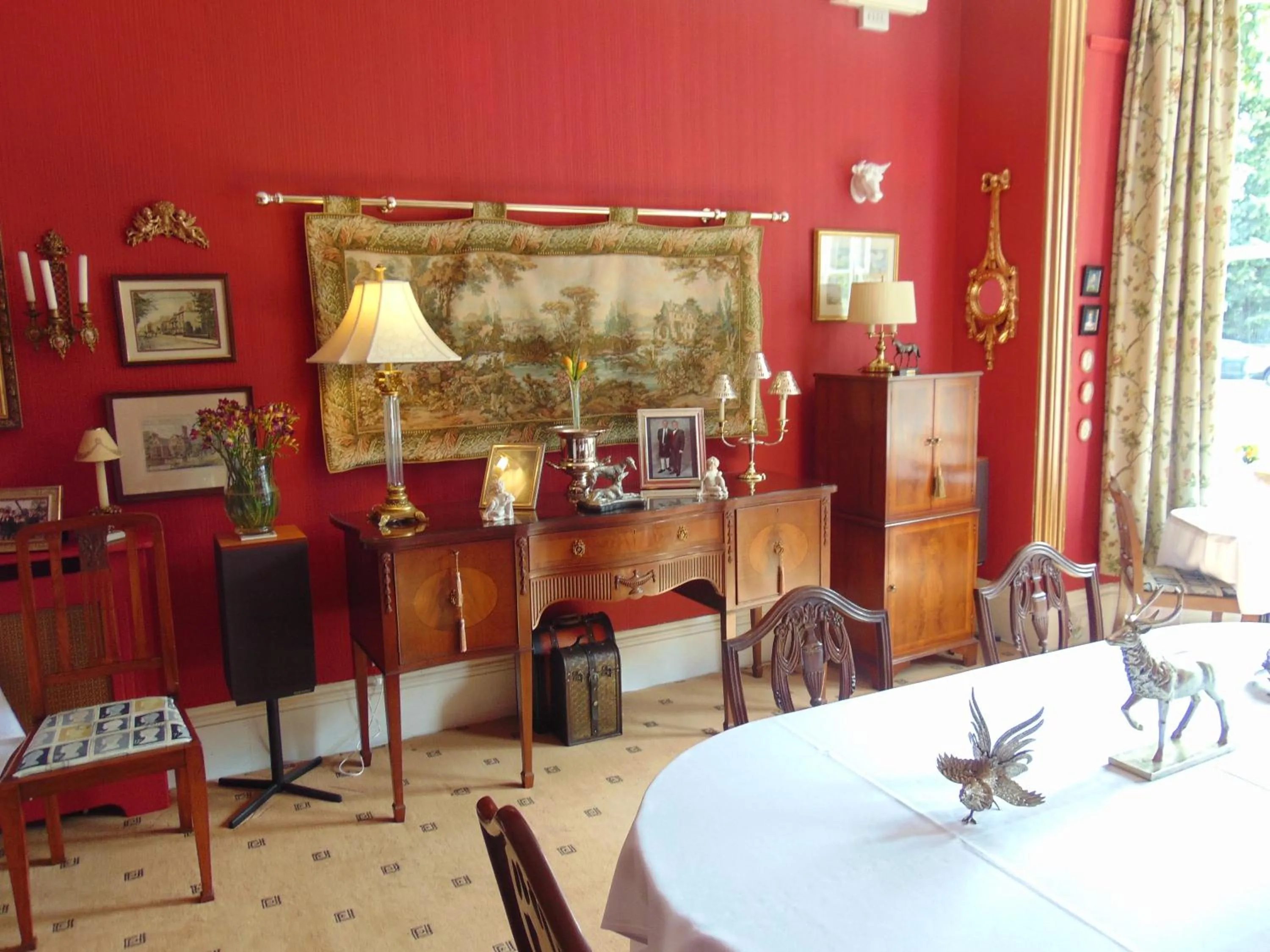 Dining area in Holywell House