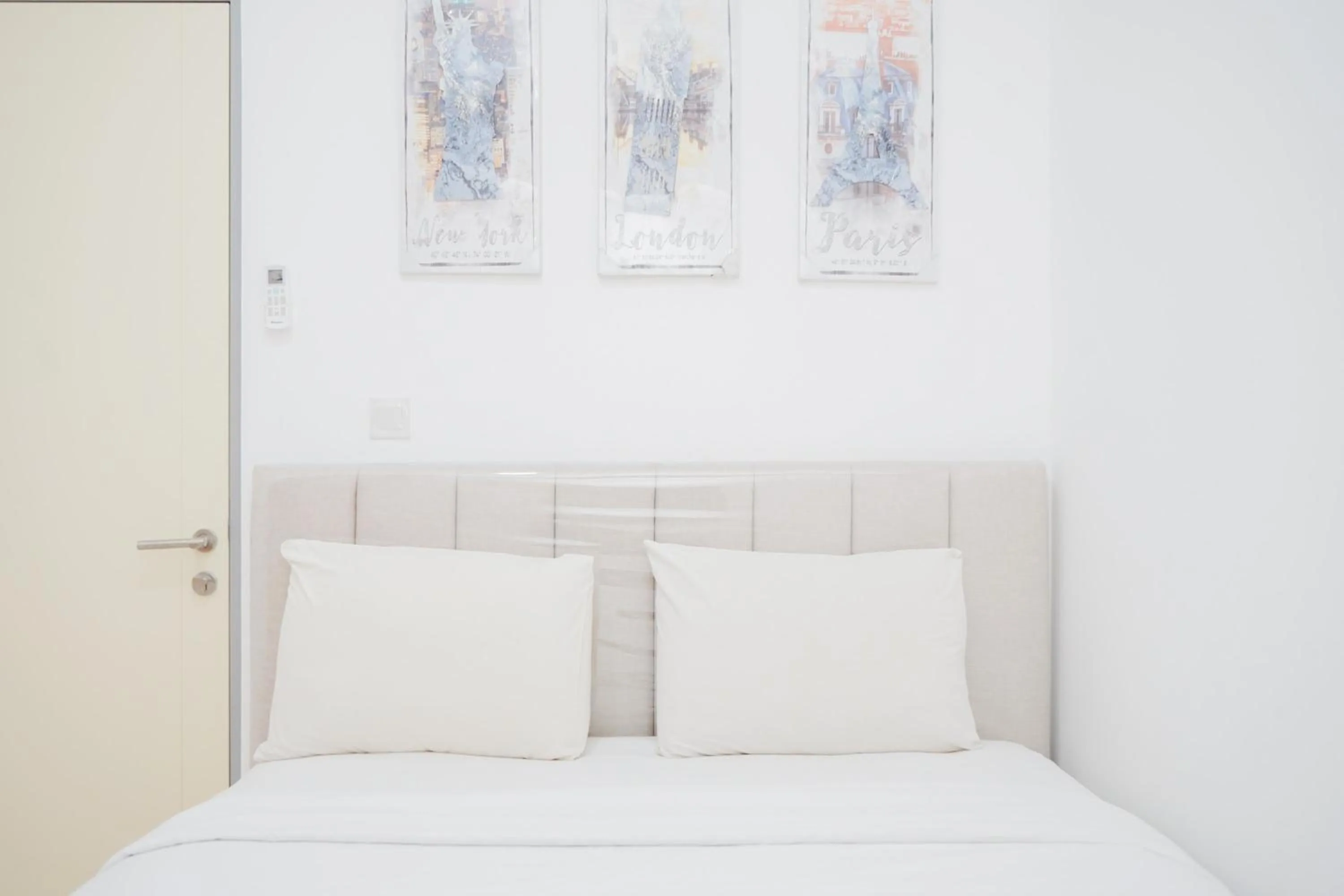 Bedroom in Great Choice 2BR Apartment at M-Town Residence By Travelio