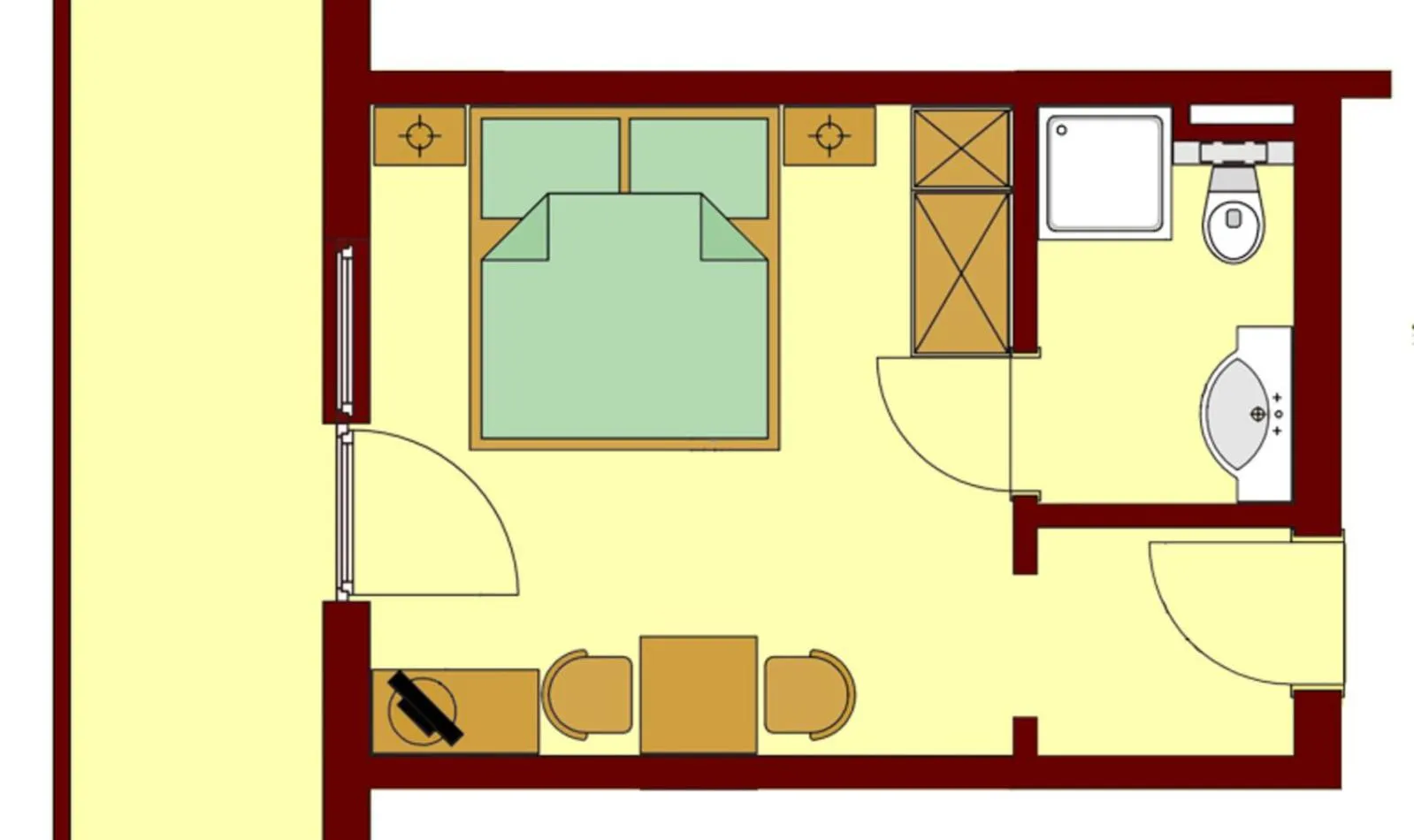 Floor plan in Hotel-Restaurant Planaihof