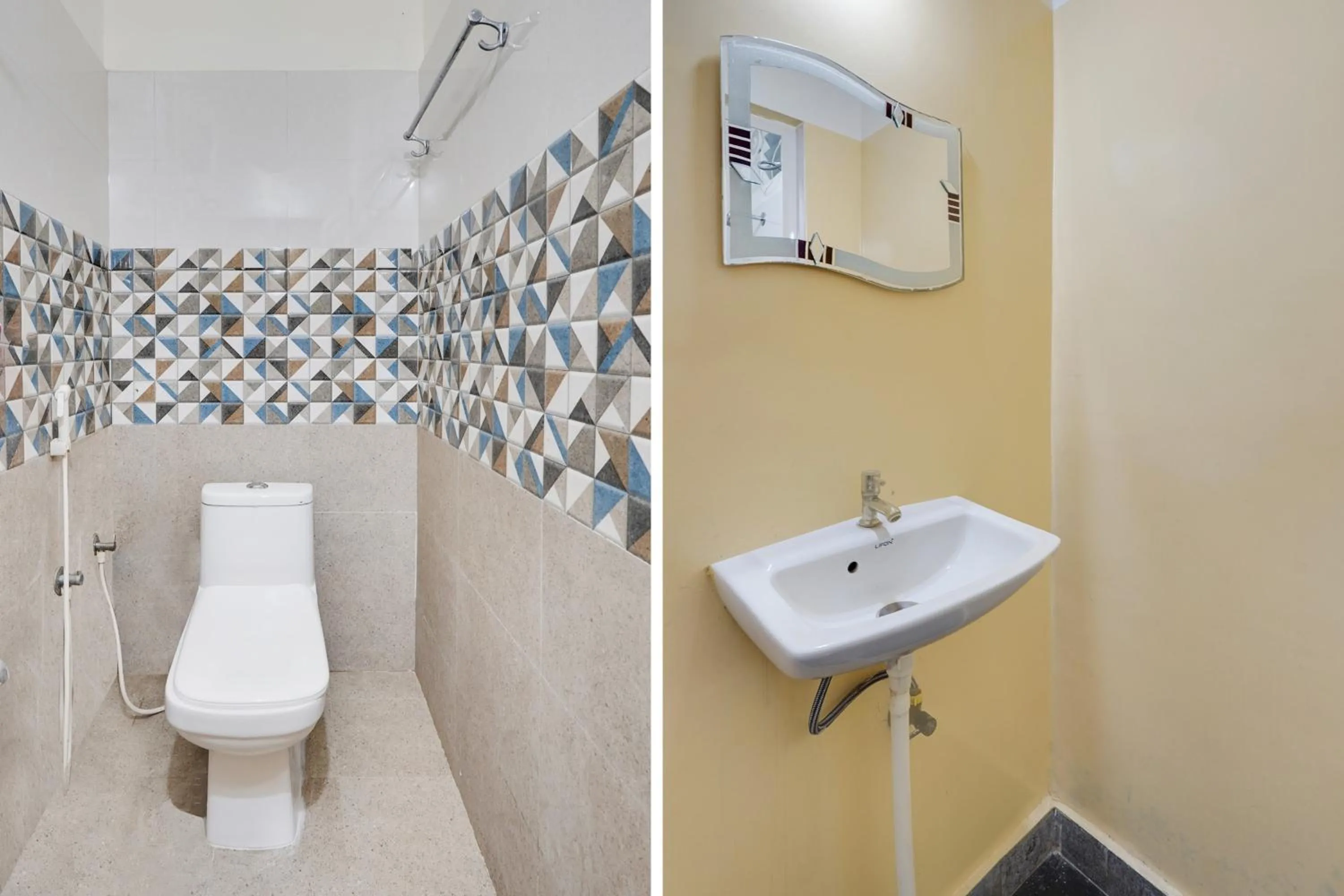 Bathroom in Super Hotel O Karakambadi Road Near Leela Mahal Circle