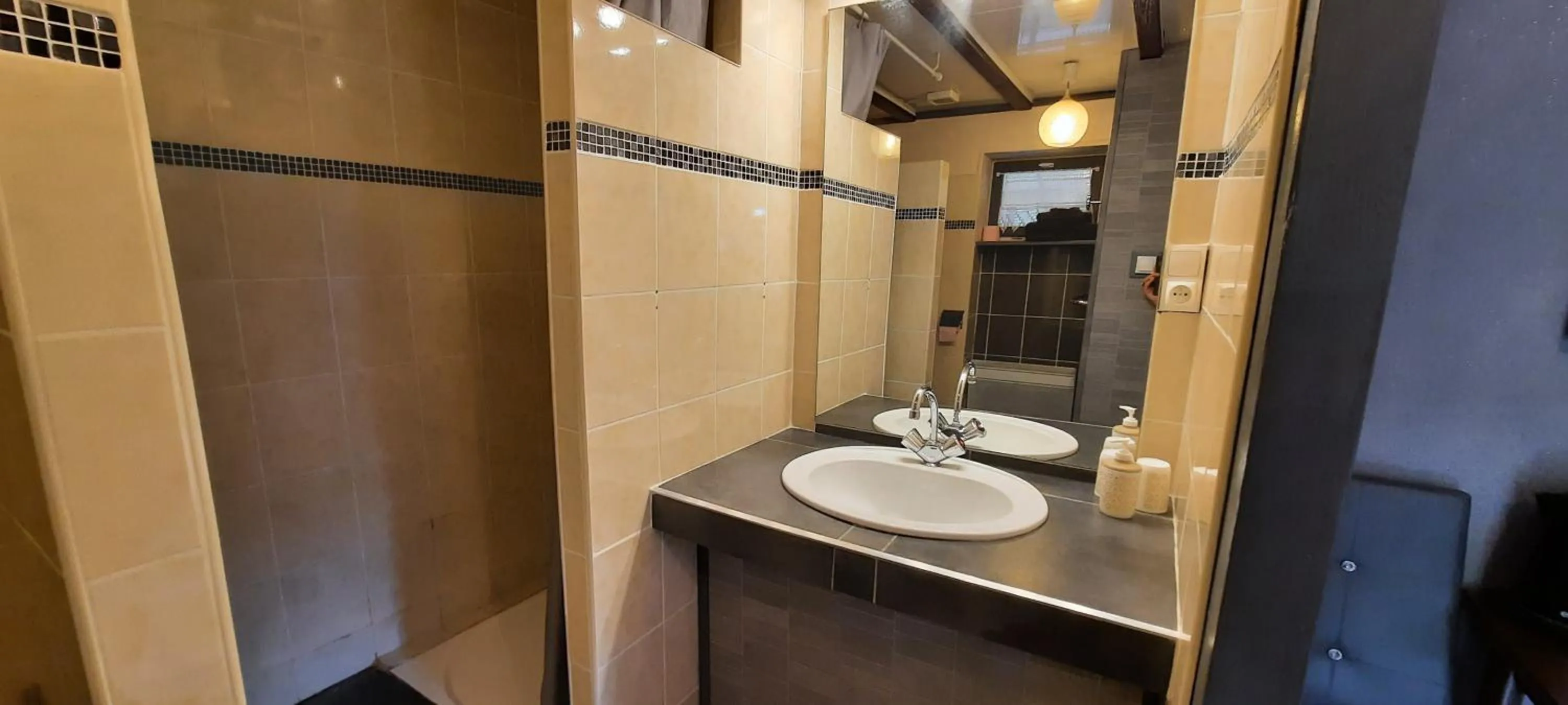 Bathroom in Chambres d'hôtes au Pays des Etangs