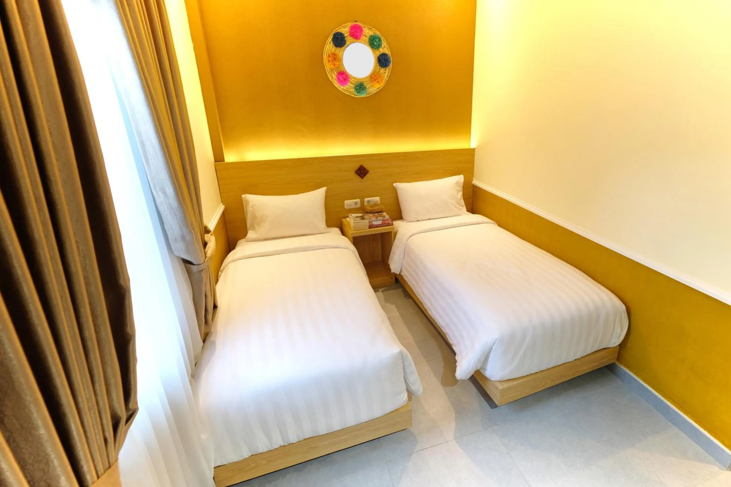 Bed in Americano Hotel Syariah Yogyakarta