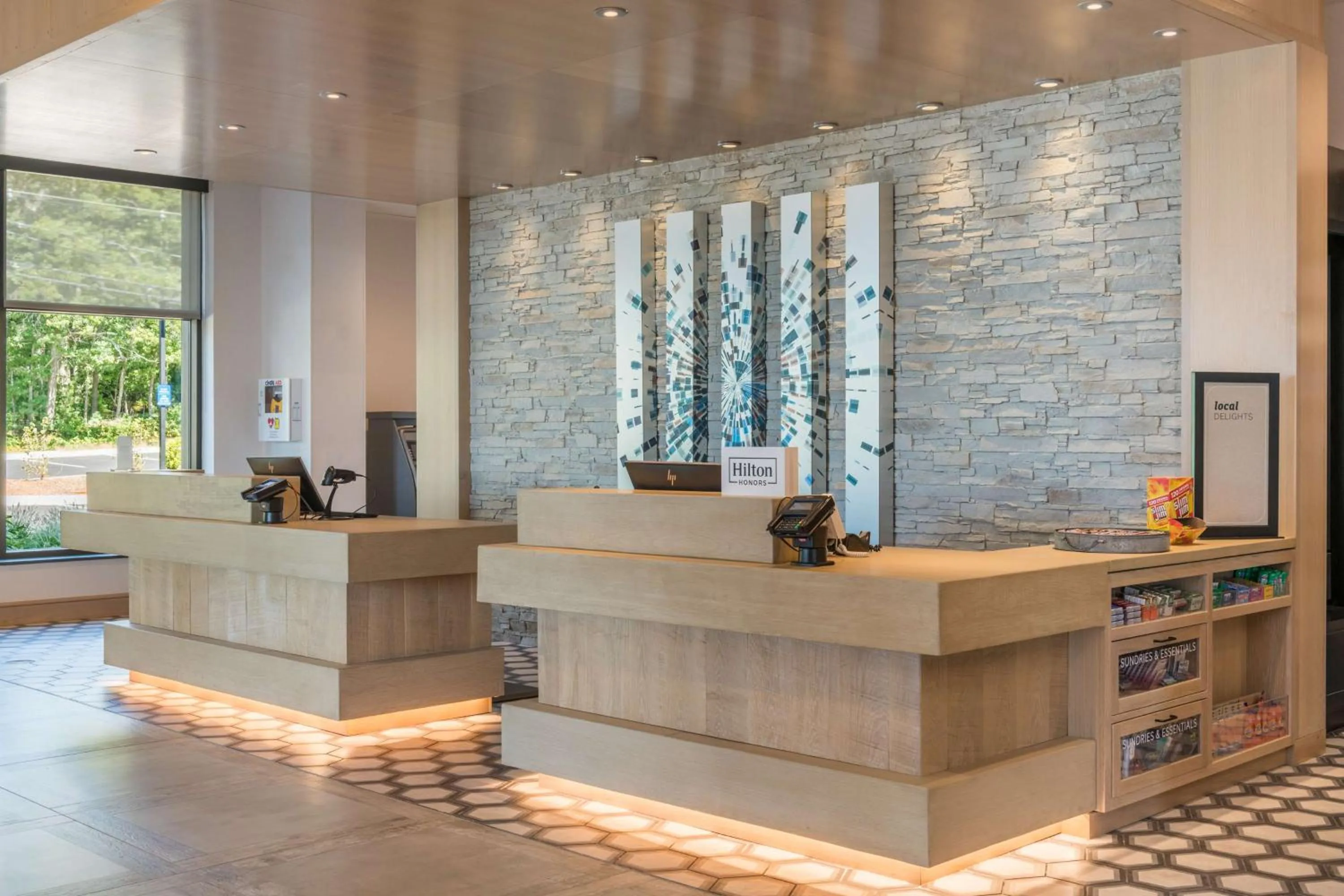 Lobby or reception in Hilton Garden Inn Boston Canton, Ma