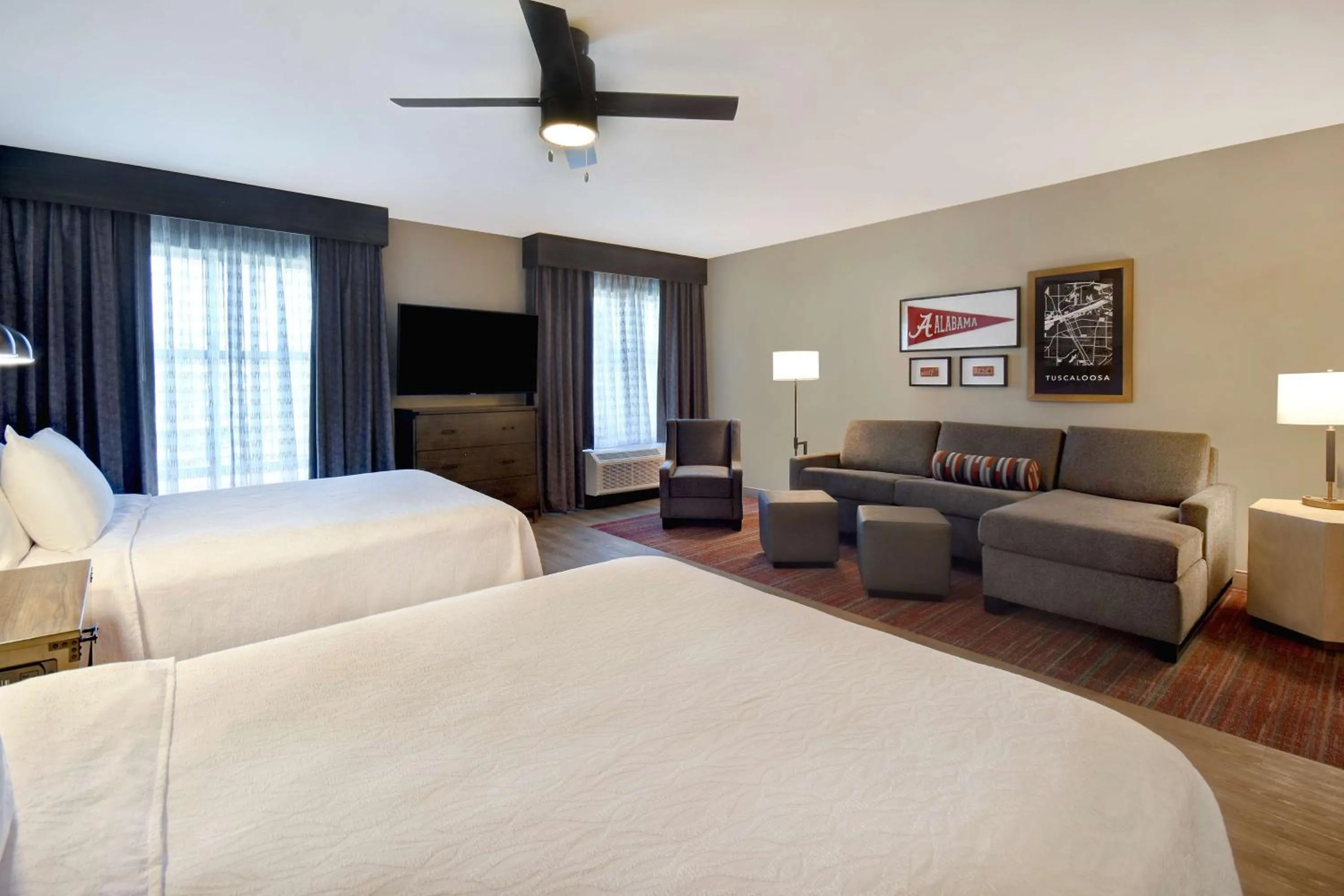 Bed in Homewood Suites by Hilton Tuscaloosa Downtown- Near Univ of Alabama