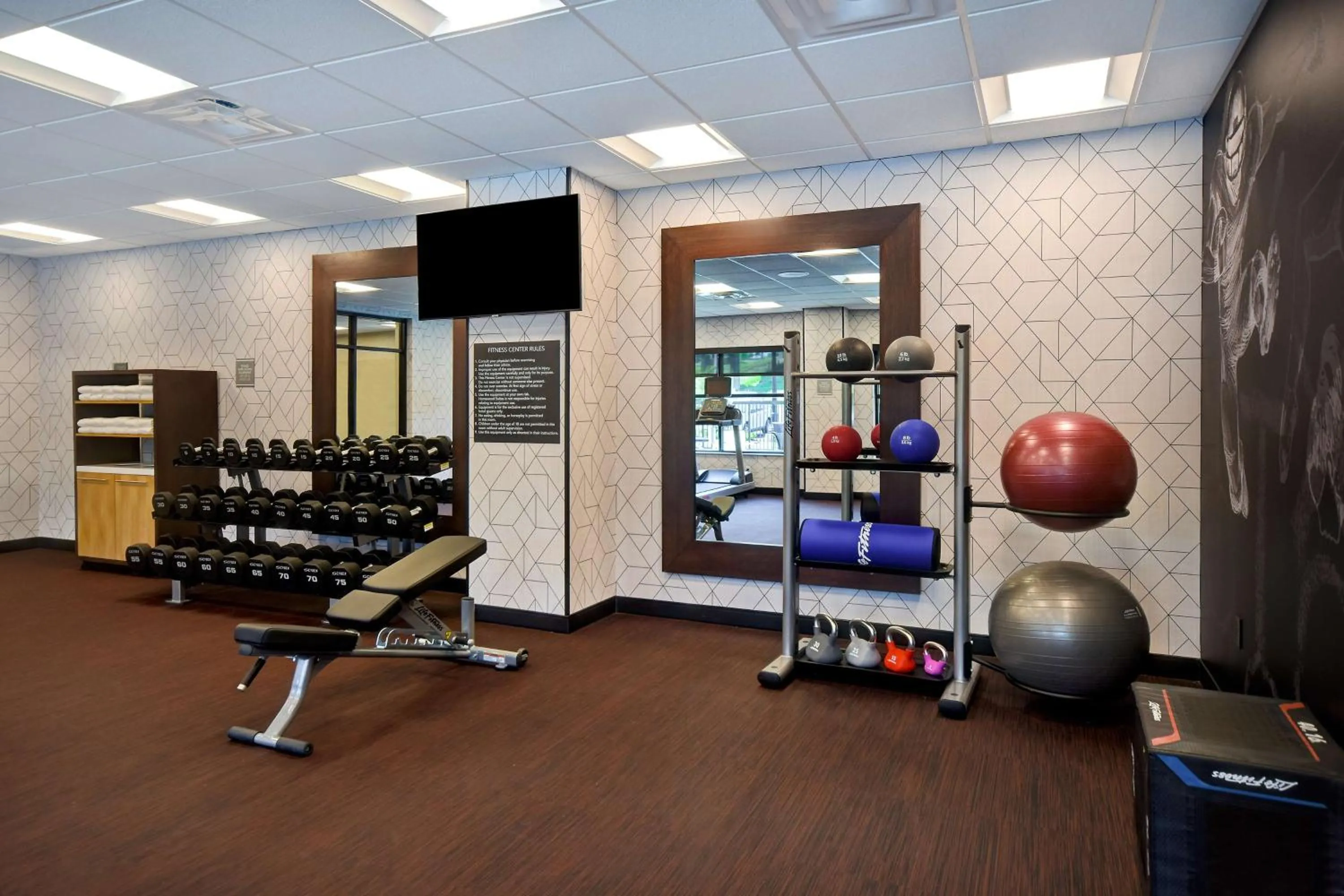Fitness centre/facilities in Homewood Suites by Hilton Tuscaloosa Downtown- Near Univ of Alabama