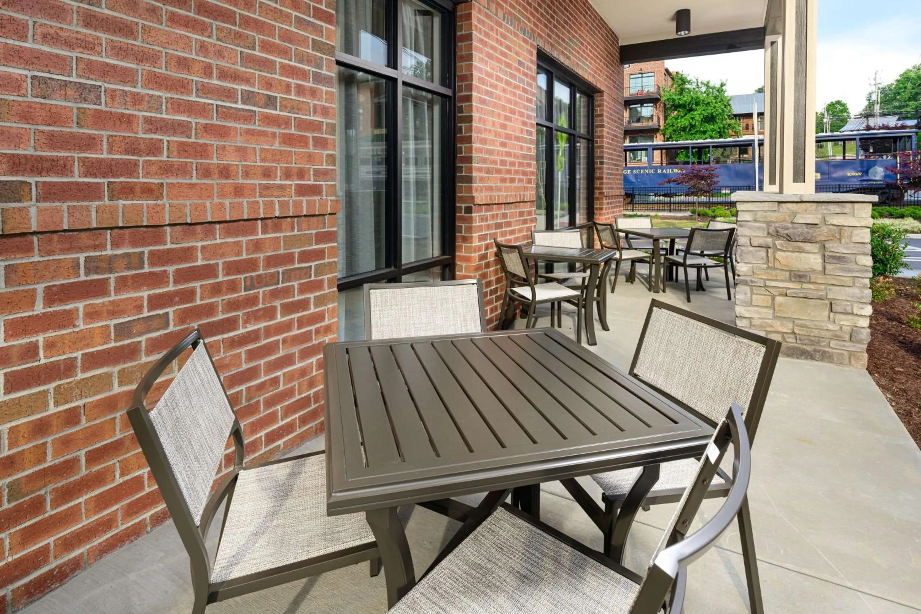 Patio in Hampton Inn Blue Ridge, GA