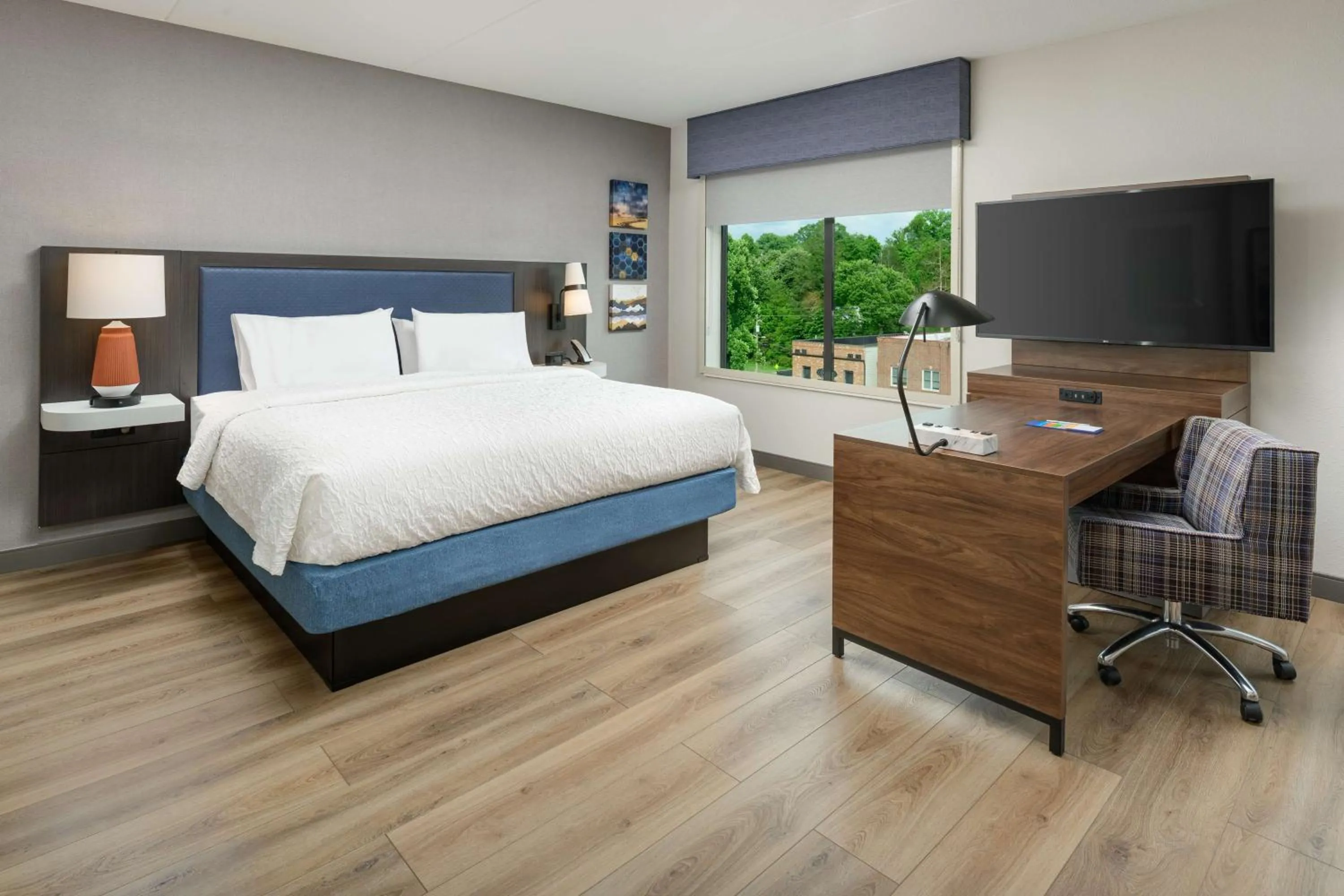 Bedroom, Bed in Hampton Inn Blue Ridge, GA