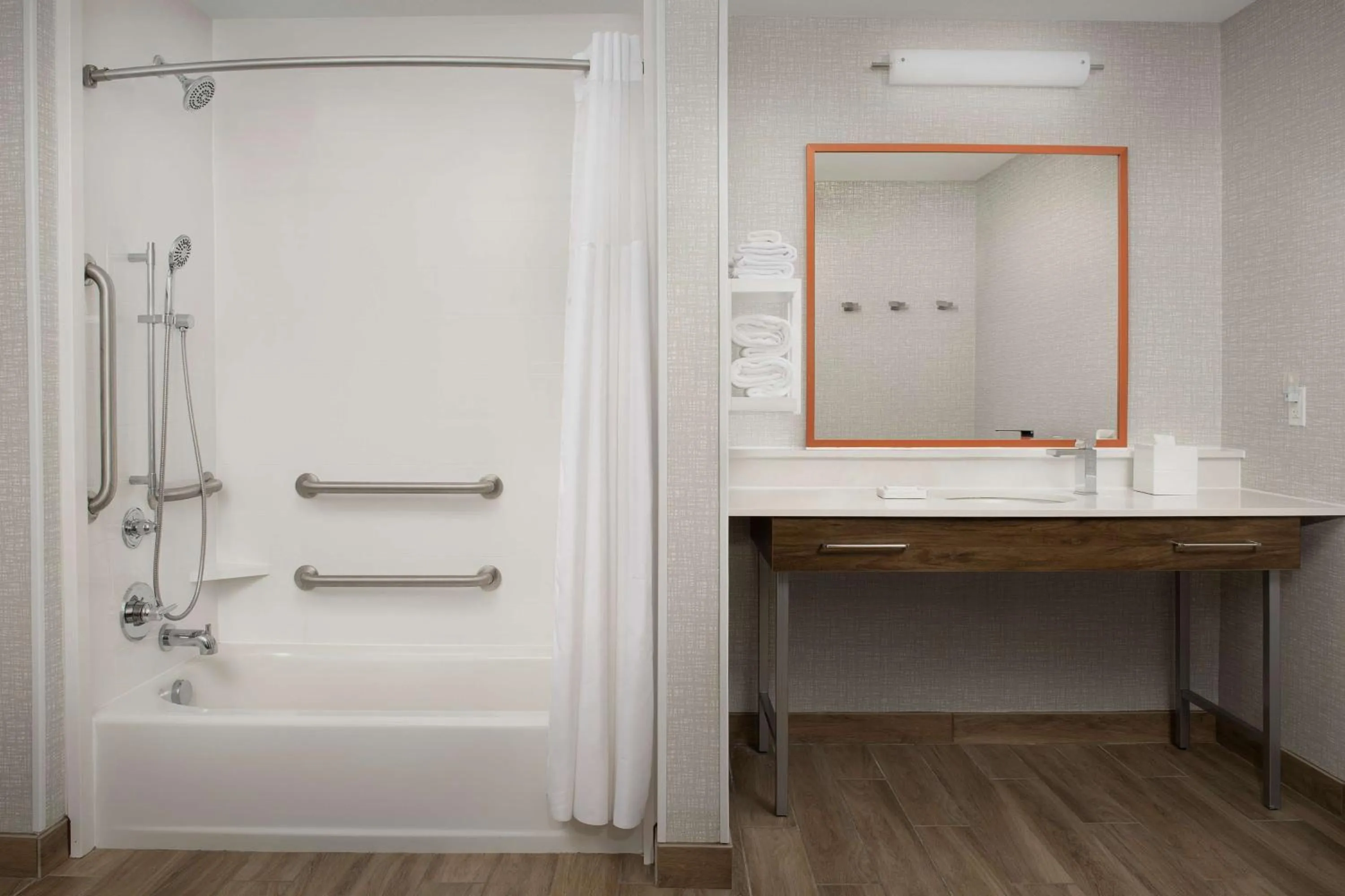 Bathroom in Hampton Inn Warroad, MN