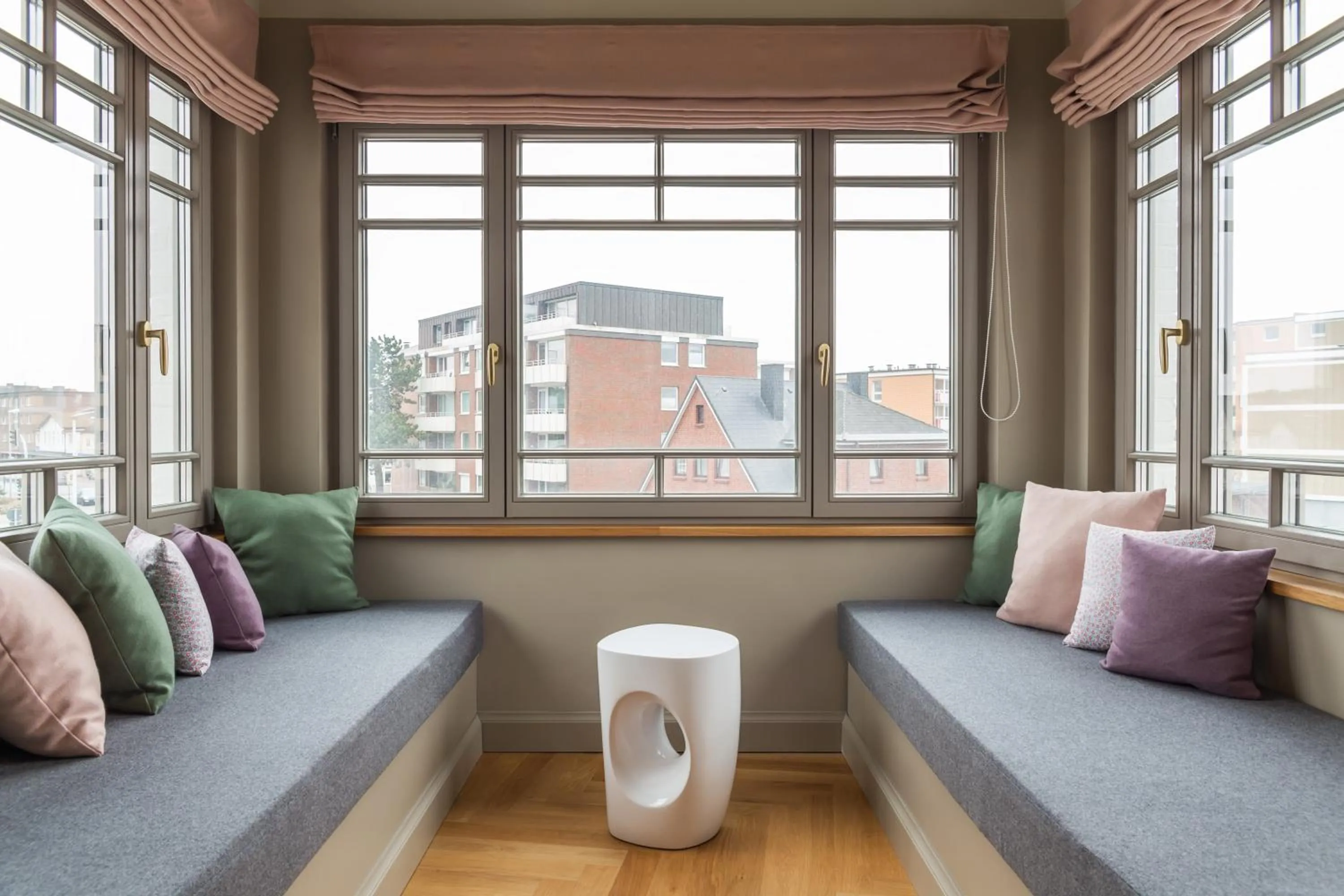 Seating area in Mimosa Suites