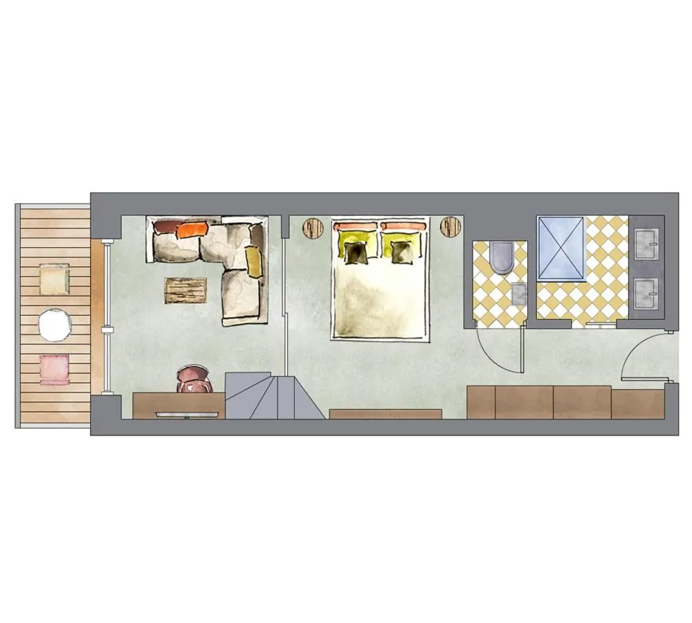 Floor plan in Hotel Kristall