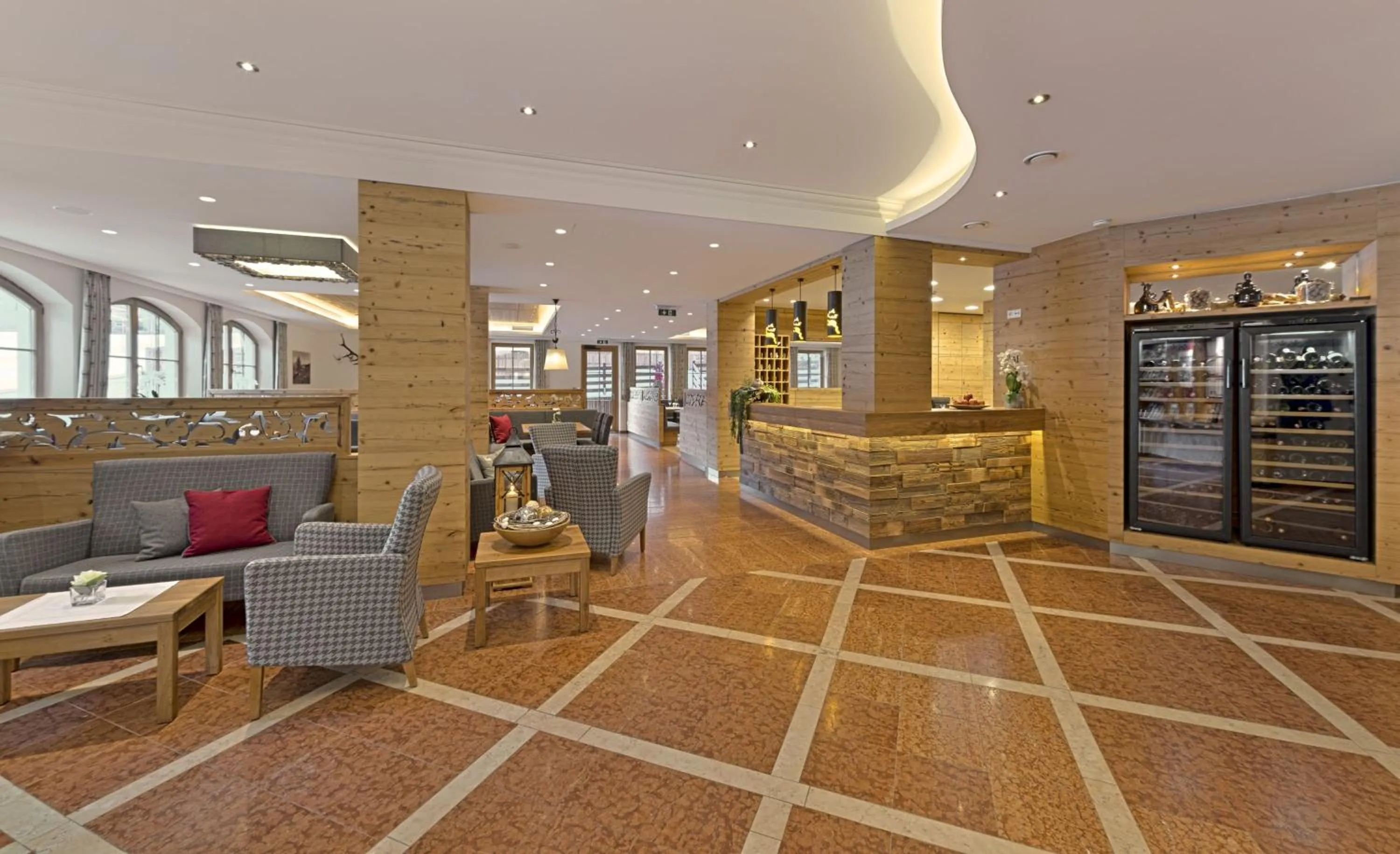 Seating area in Hotel Kristall