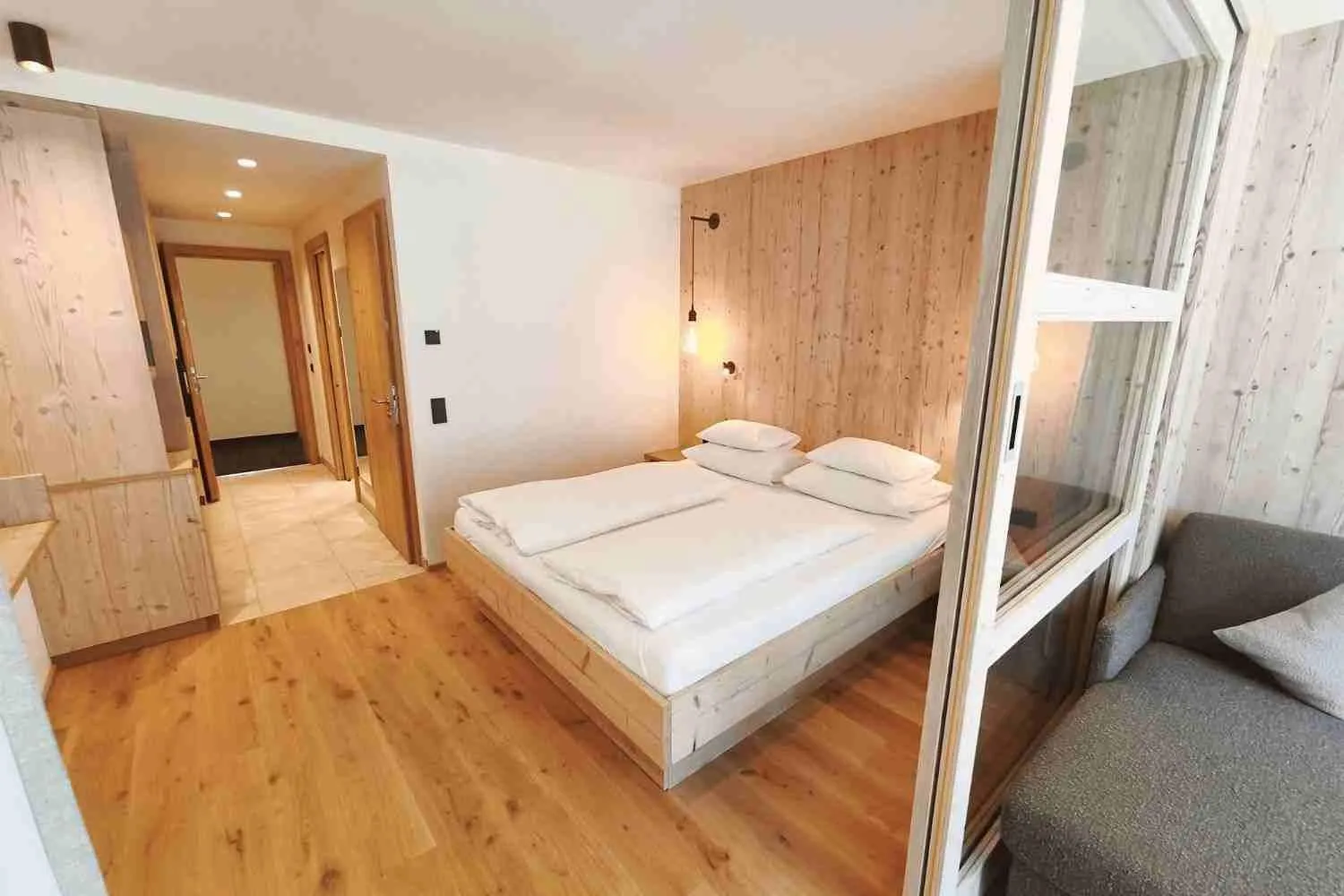 Bed in Hotel Kristall