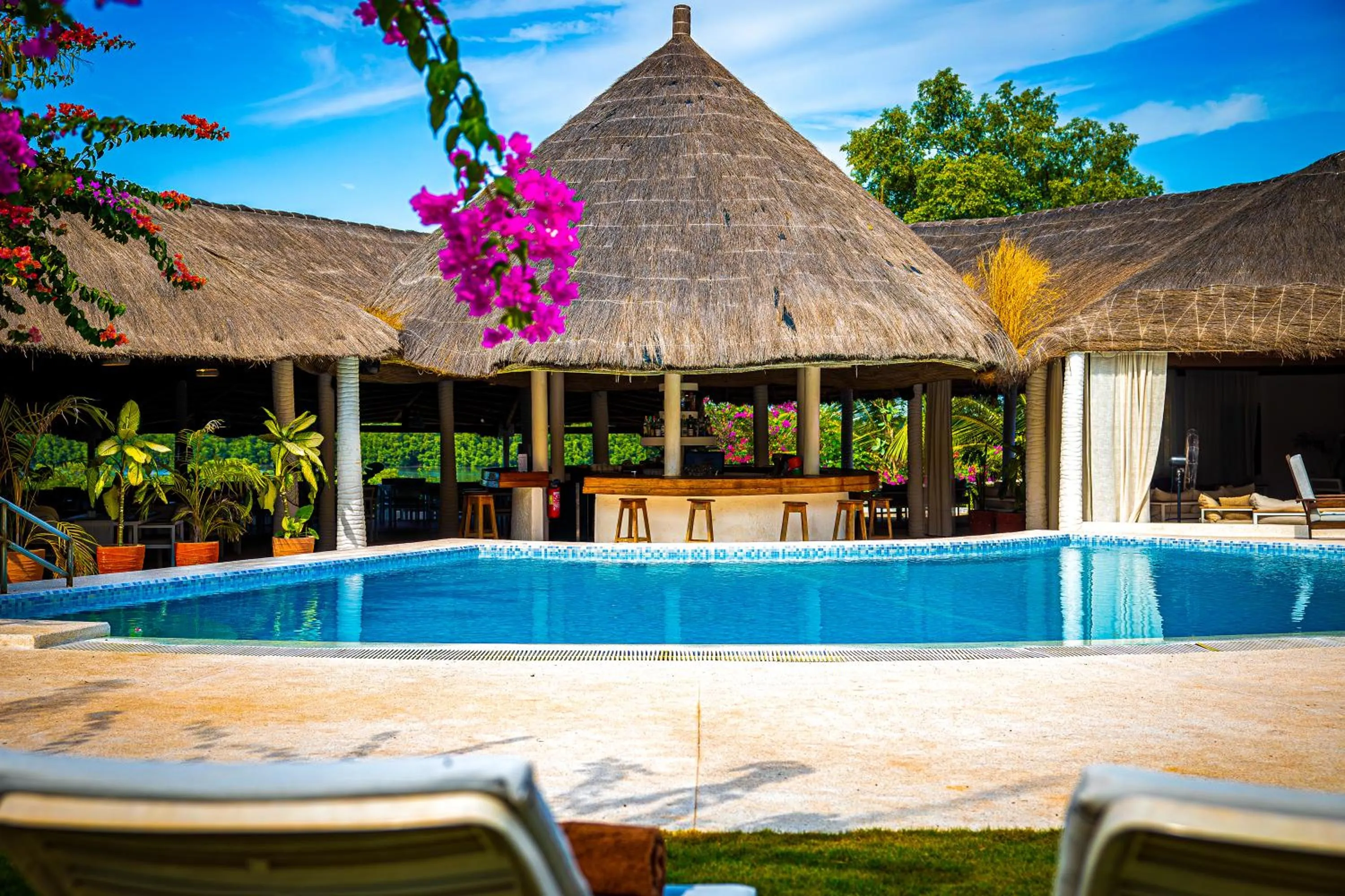 Pool view in Keur Saloum Resort