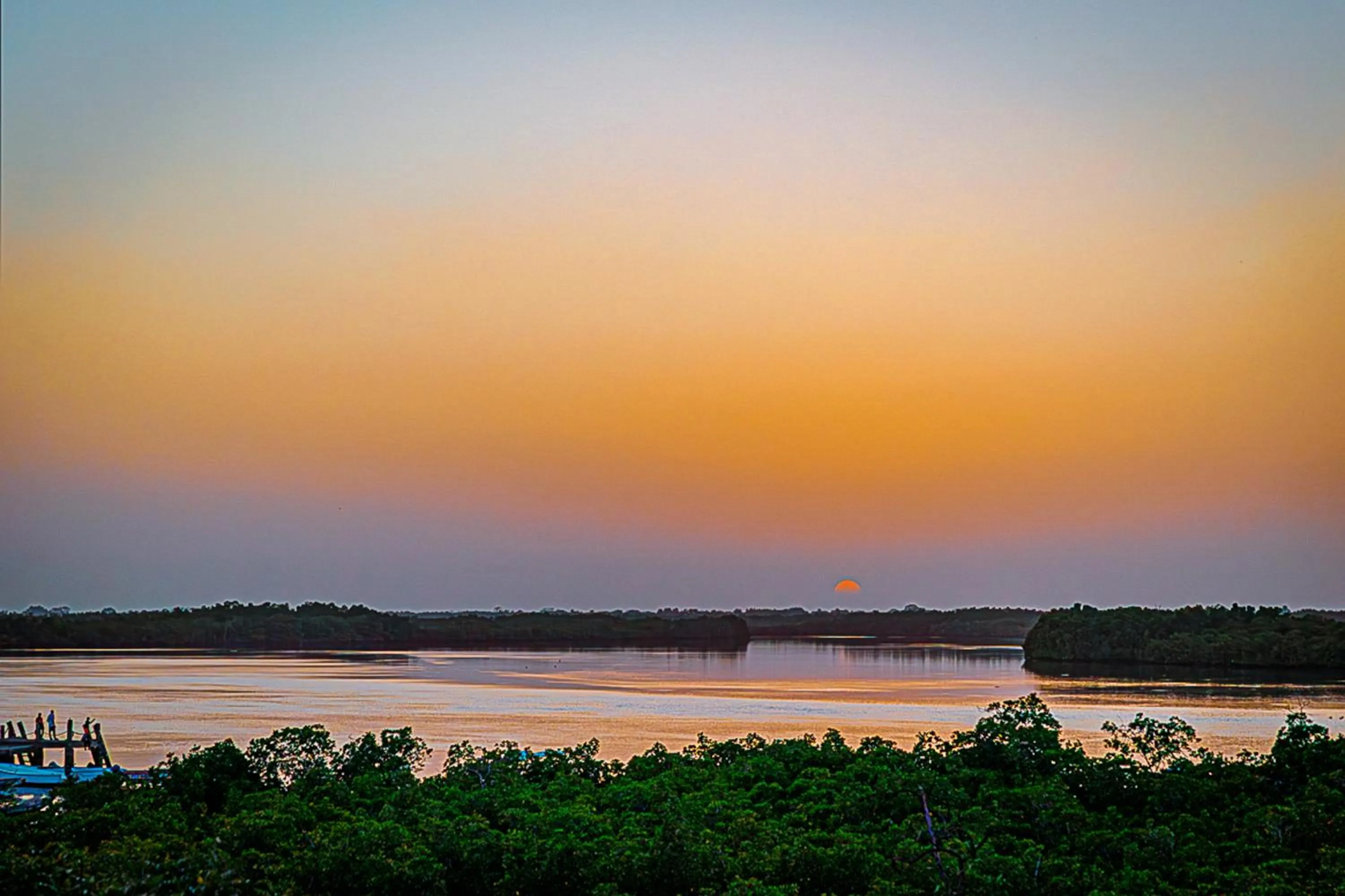 Sunset in Keur Saloum Resort