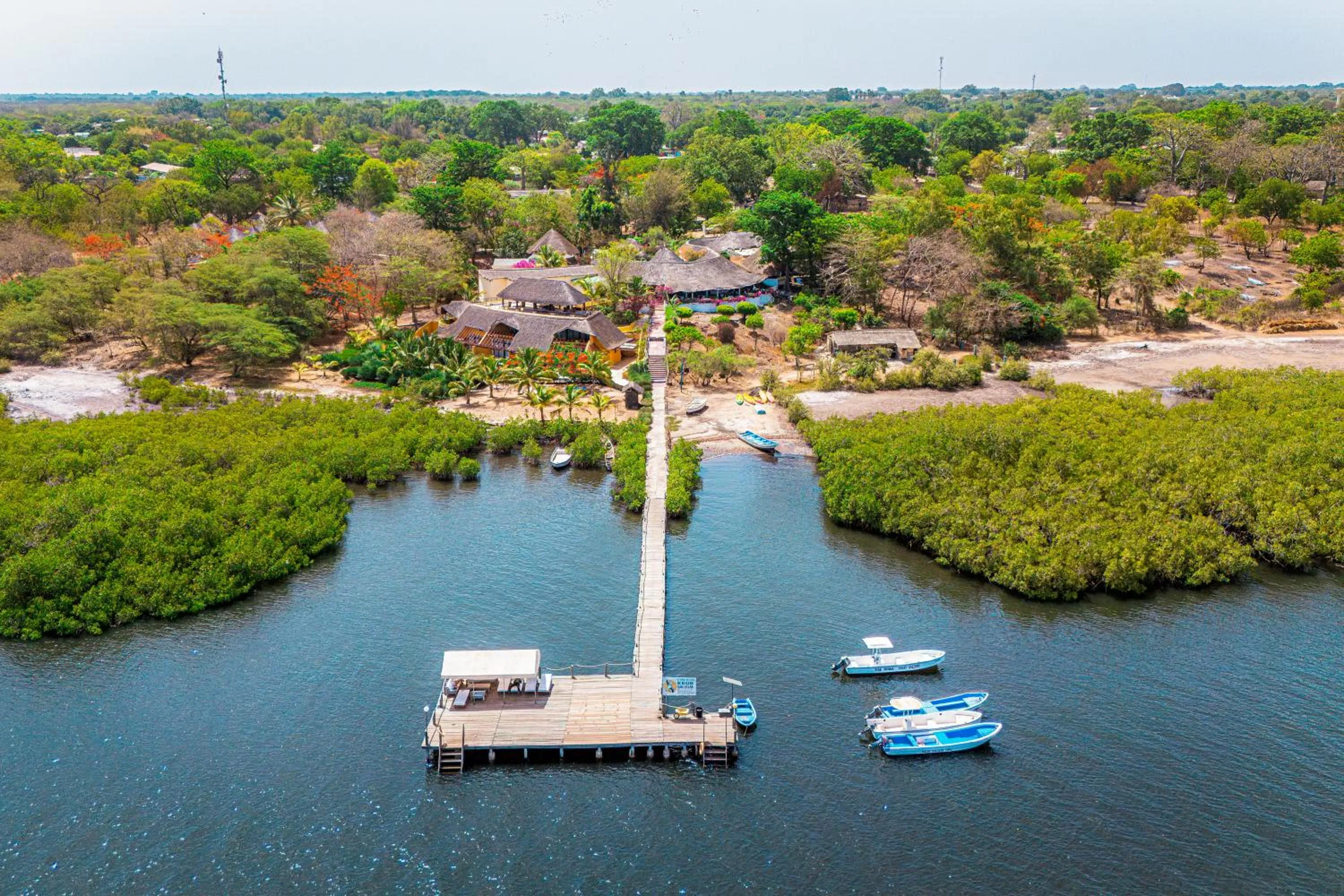 Bird's eye view in Keur Saloum Resort