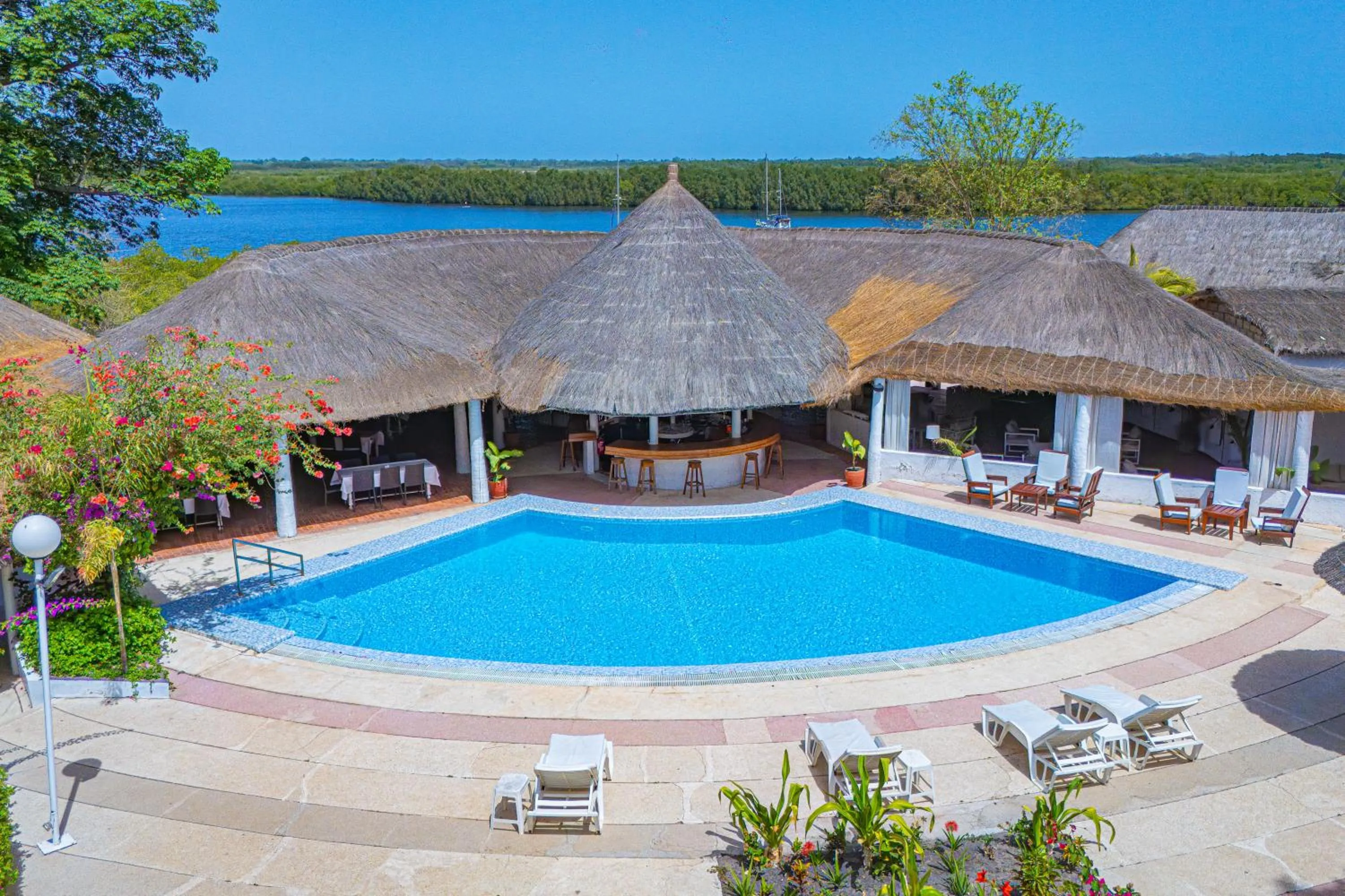 Pool view in Keur Saloum Resort