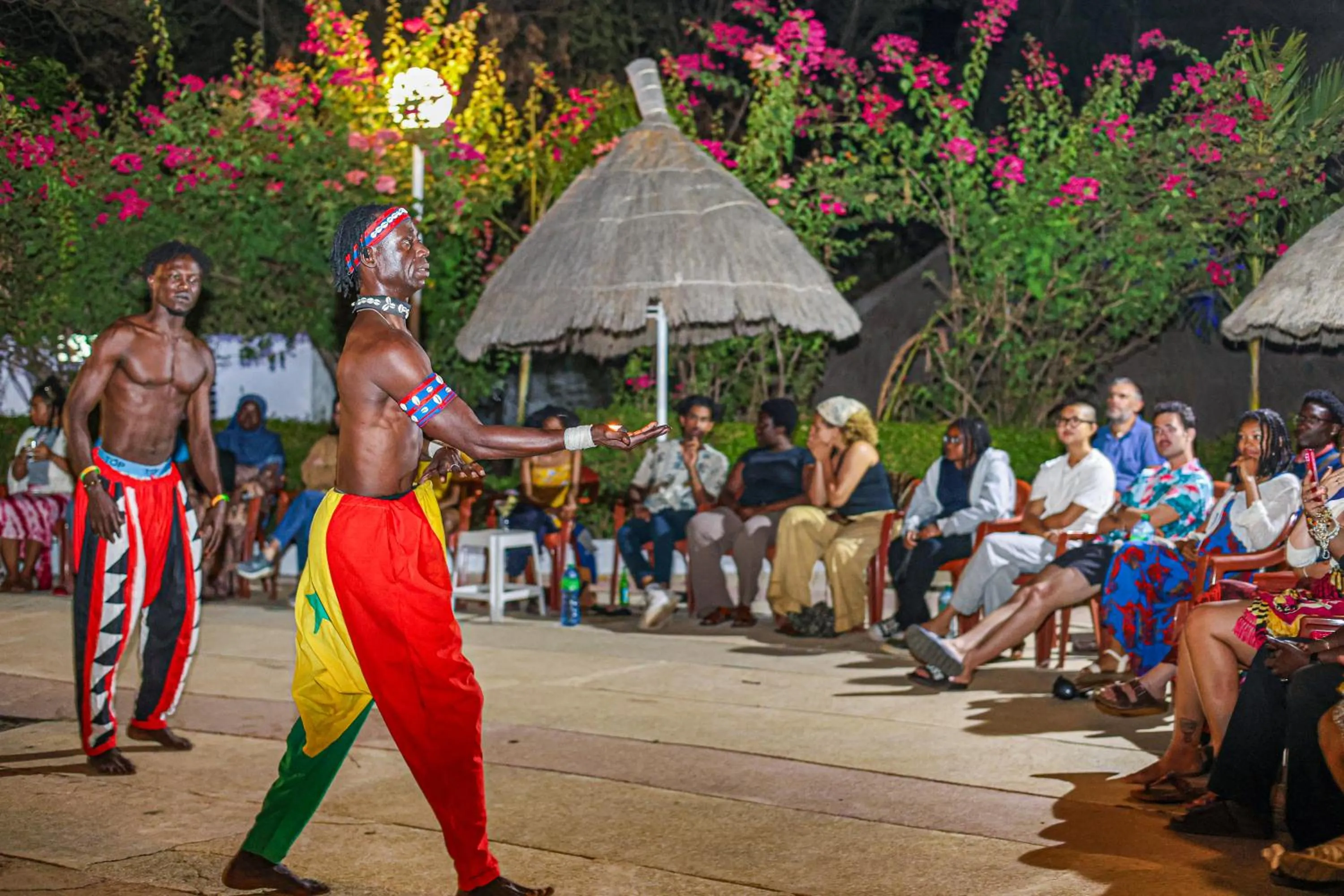 group of guests in Keur Saloum Resort