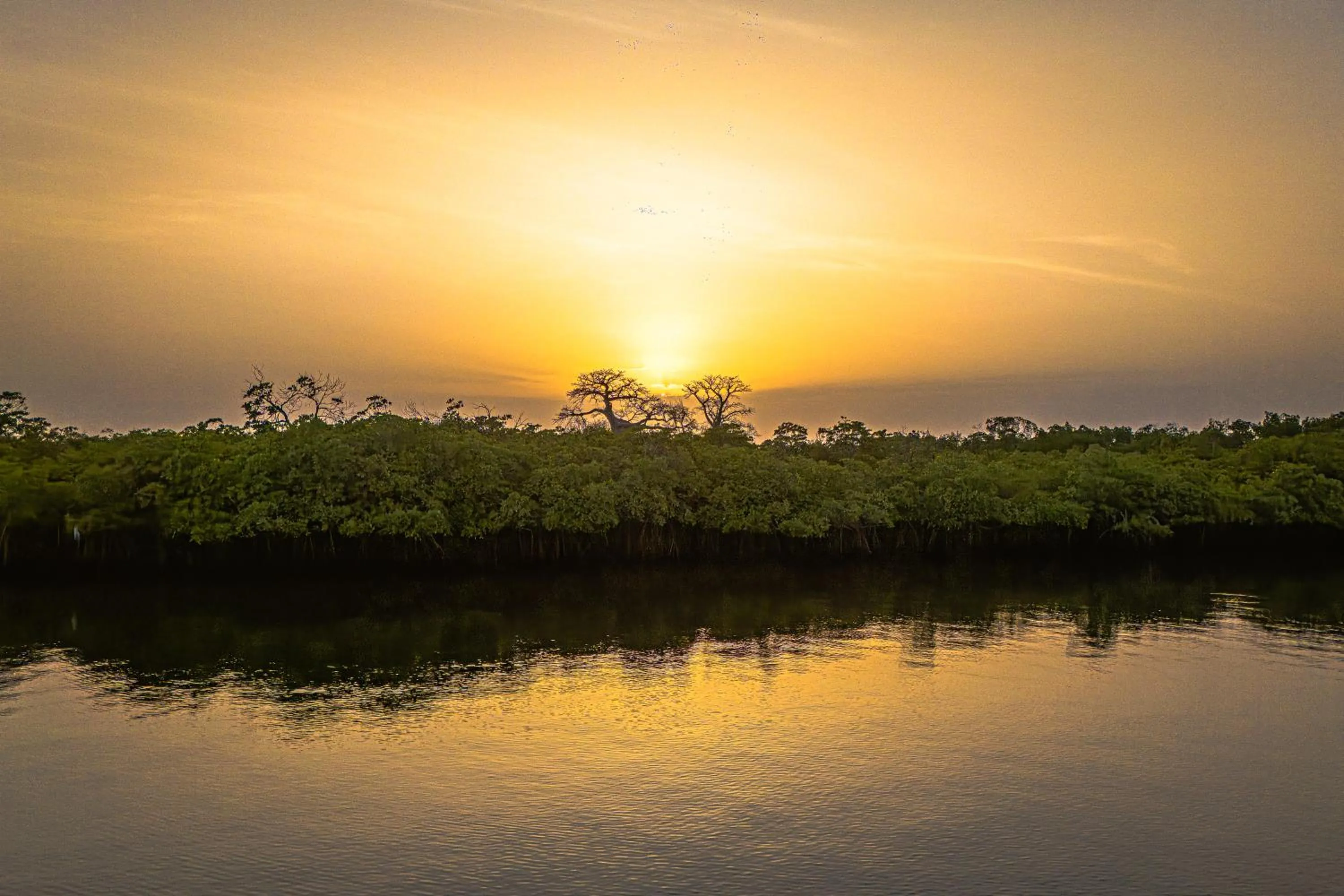 Sunset in Keur Saloum Resort