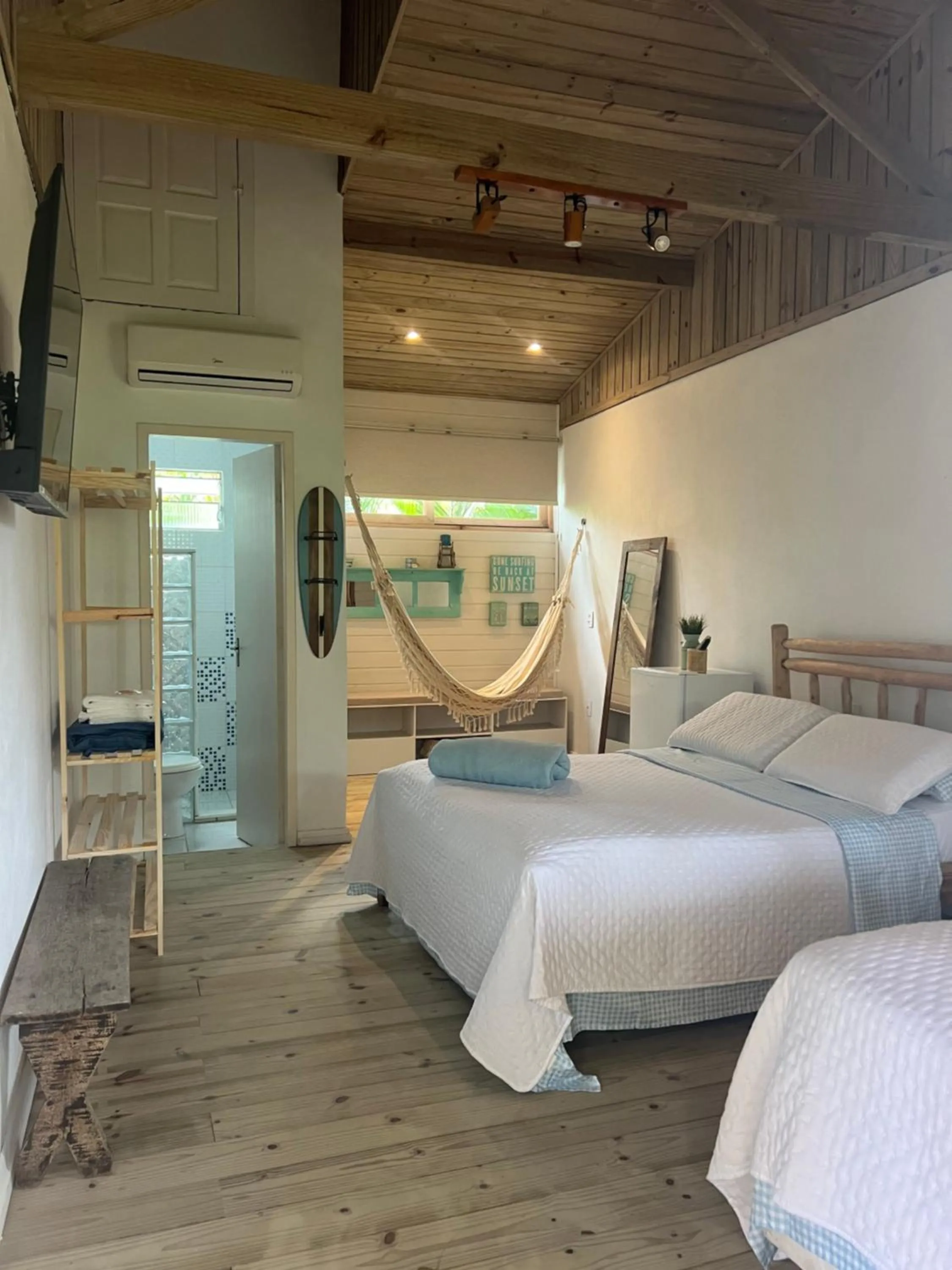 Bed in Pousada Vila Piola