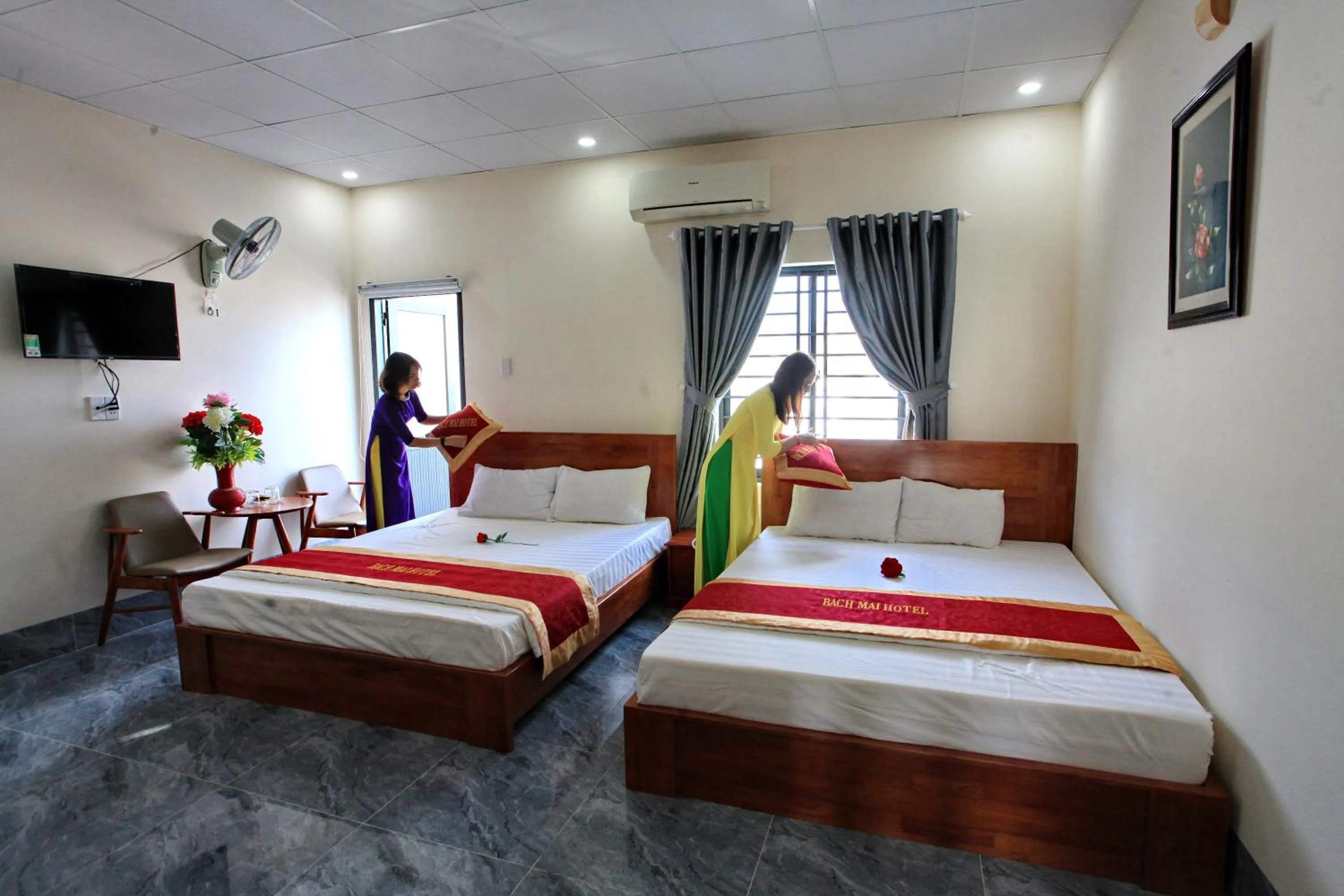 Bed in Khách sạn Bạch Mai Vũng Tàu - Bach Mai Vung Tau hotel