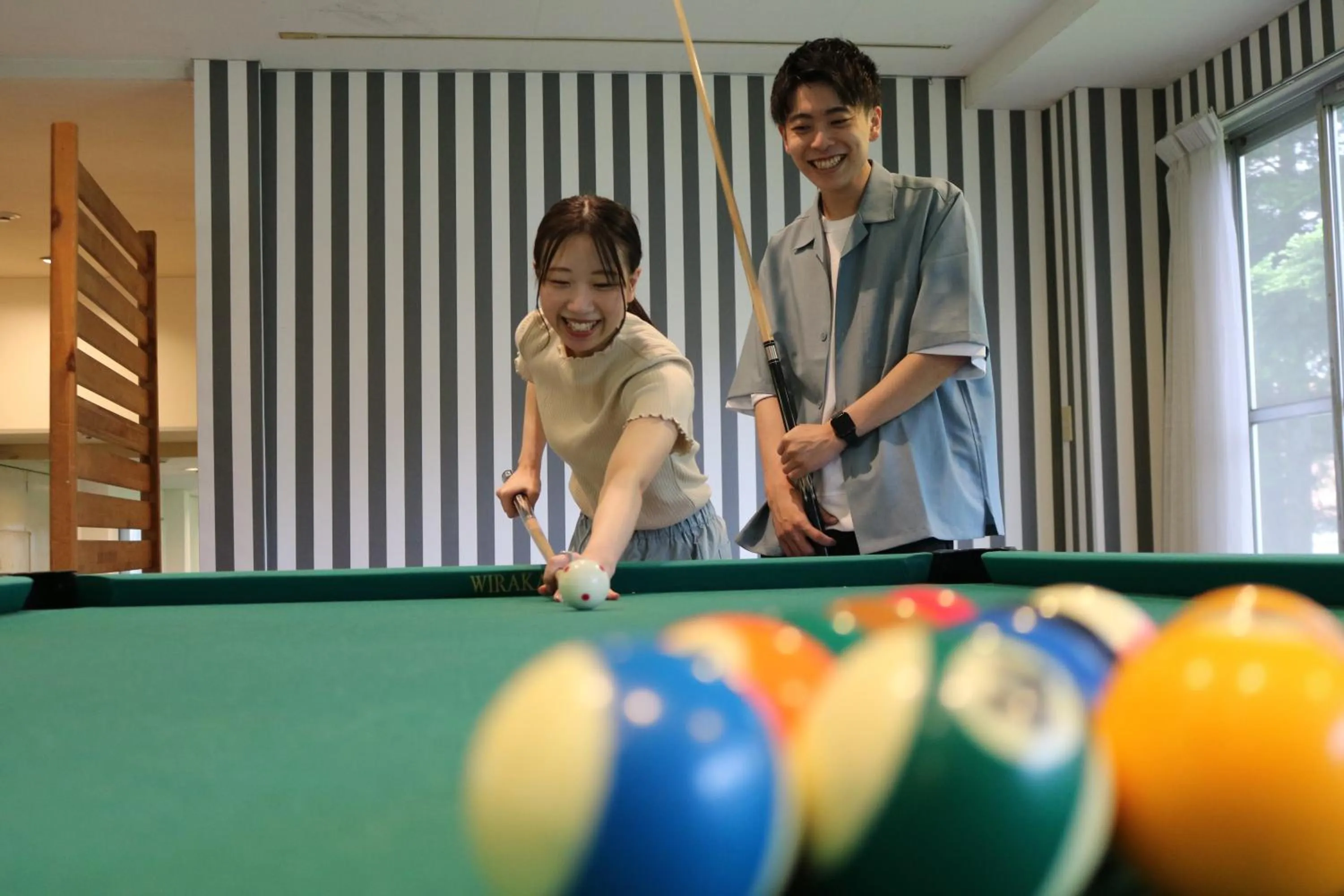 Billiard in Kusatsu Onsen Hotel Village