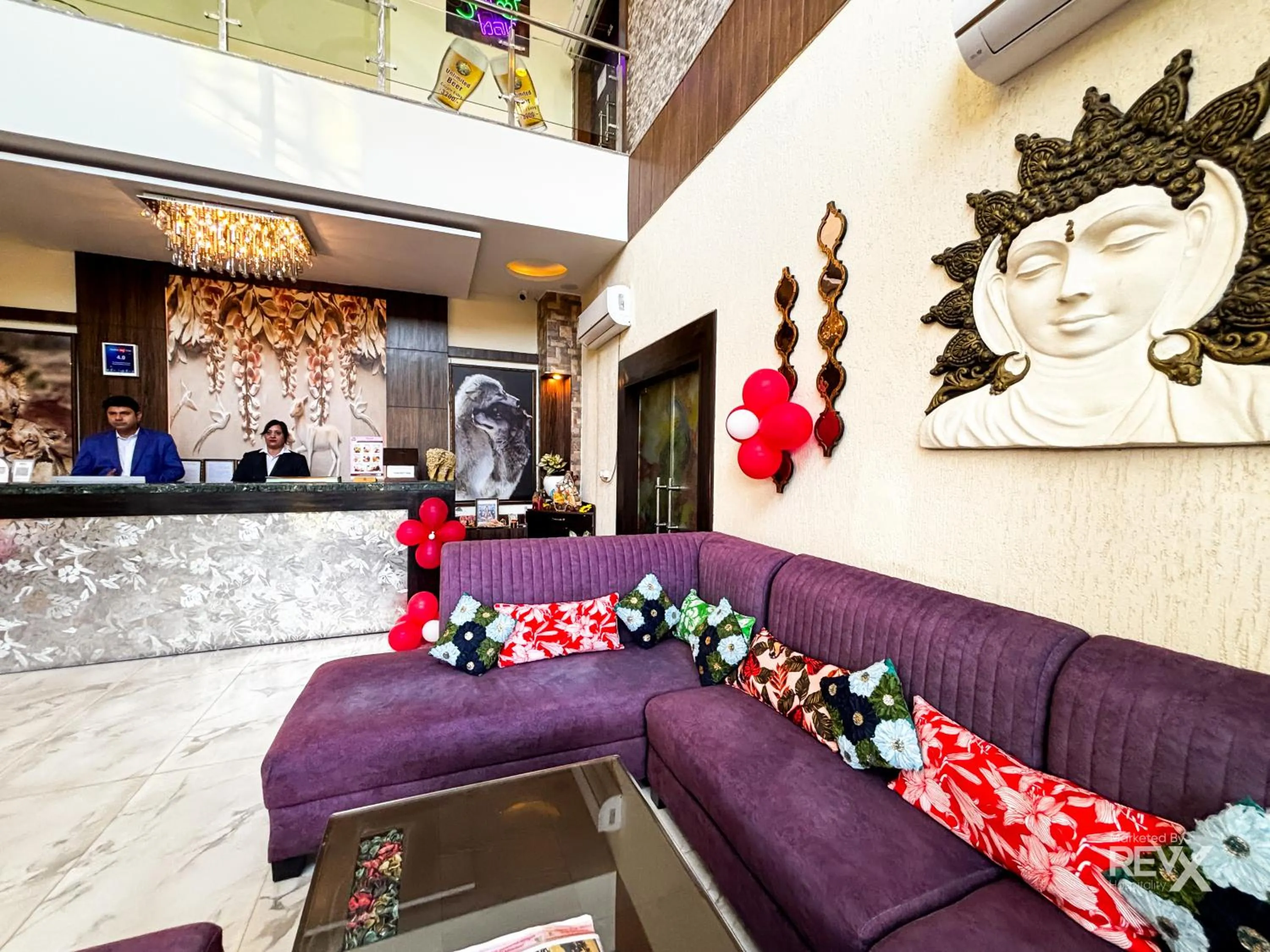 Living room in The Neeraj River Forest Resort Ayurvedic Wellness Center