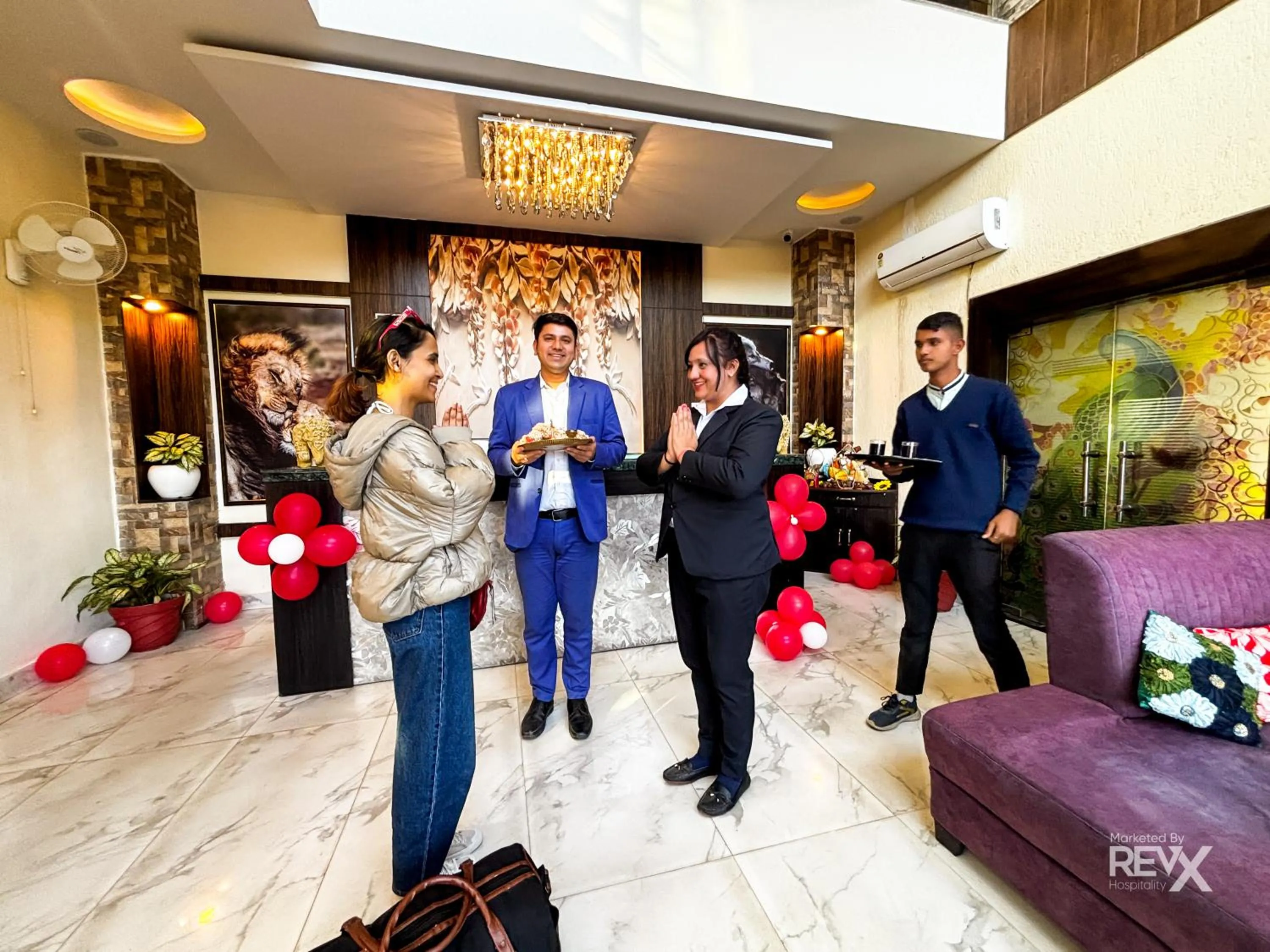 Lobby or reception in The Neeraj River Forest Resort Ayurvedic Wellness Center