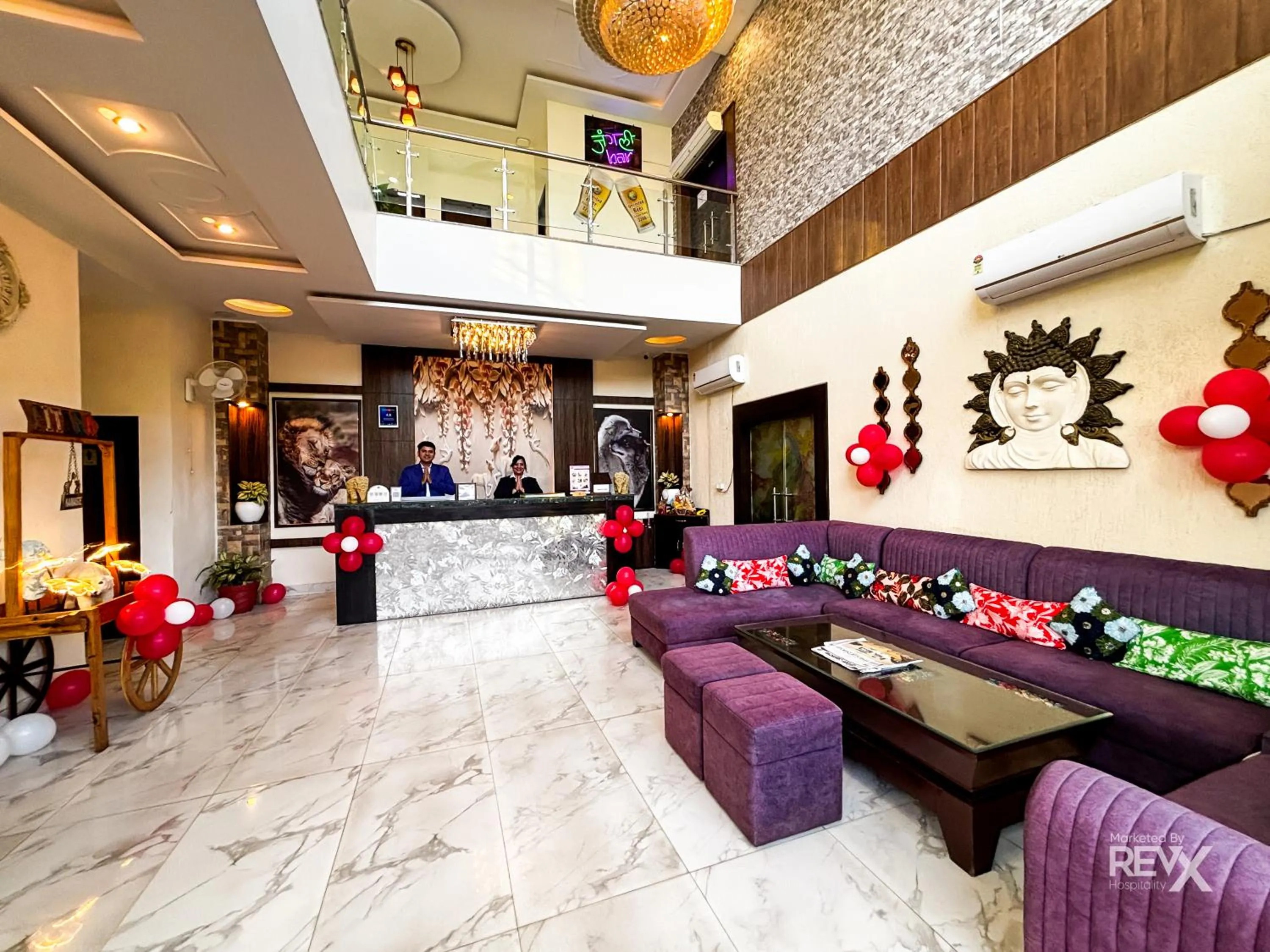 Living room in The Neeraj River Forest Resort Ayurvedic Wellness Center