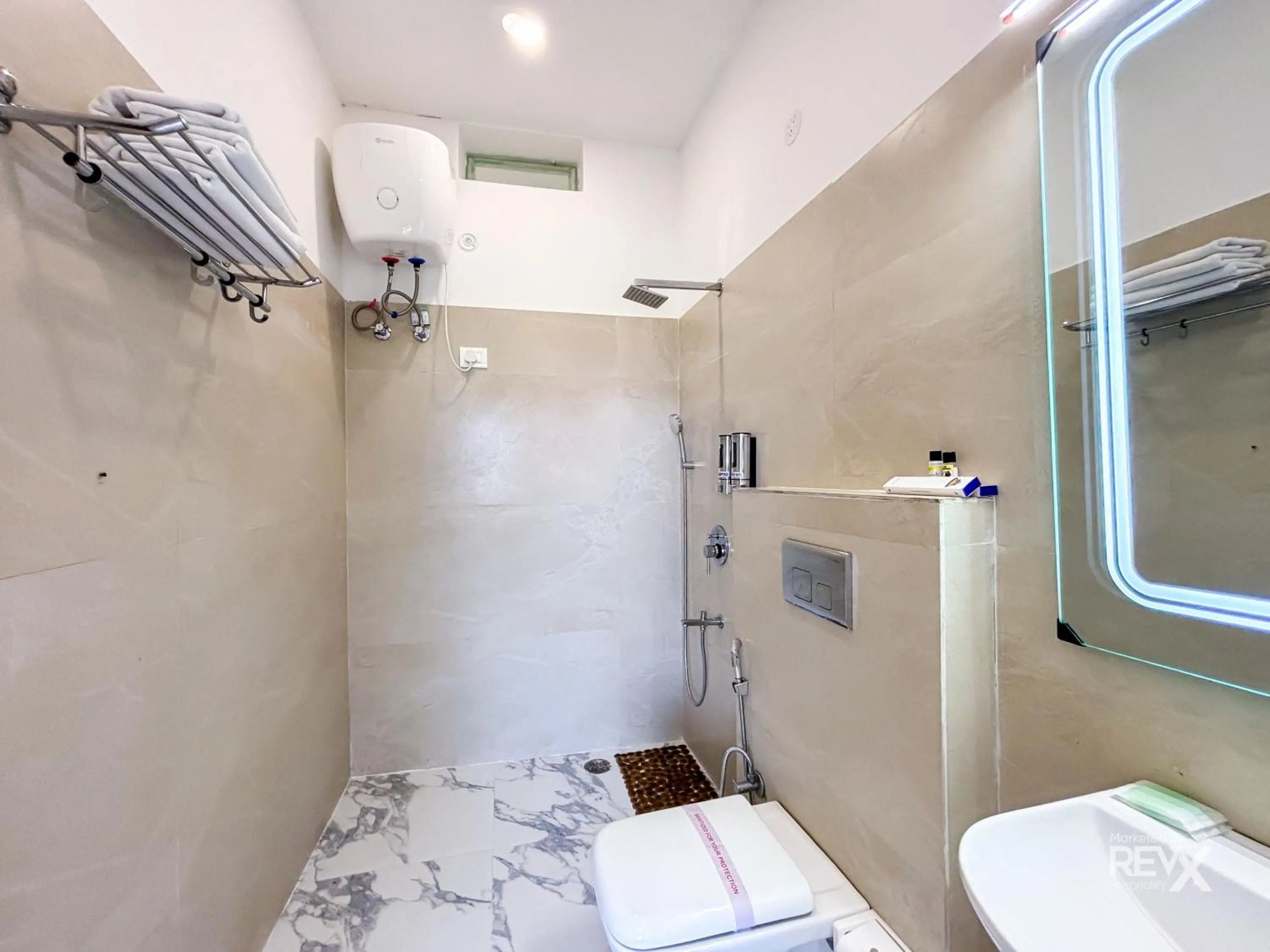 Toilet in The Neeraj River Forest Resort Ayurvedic Wellness Center