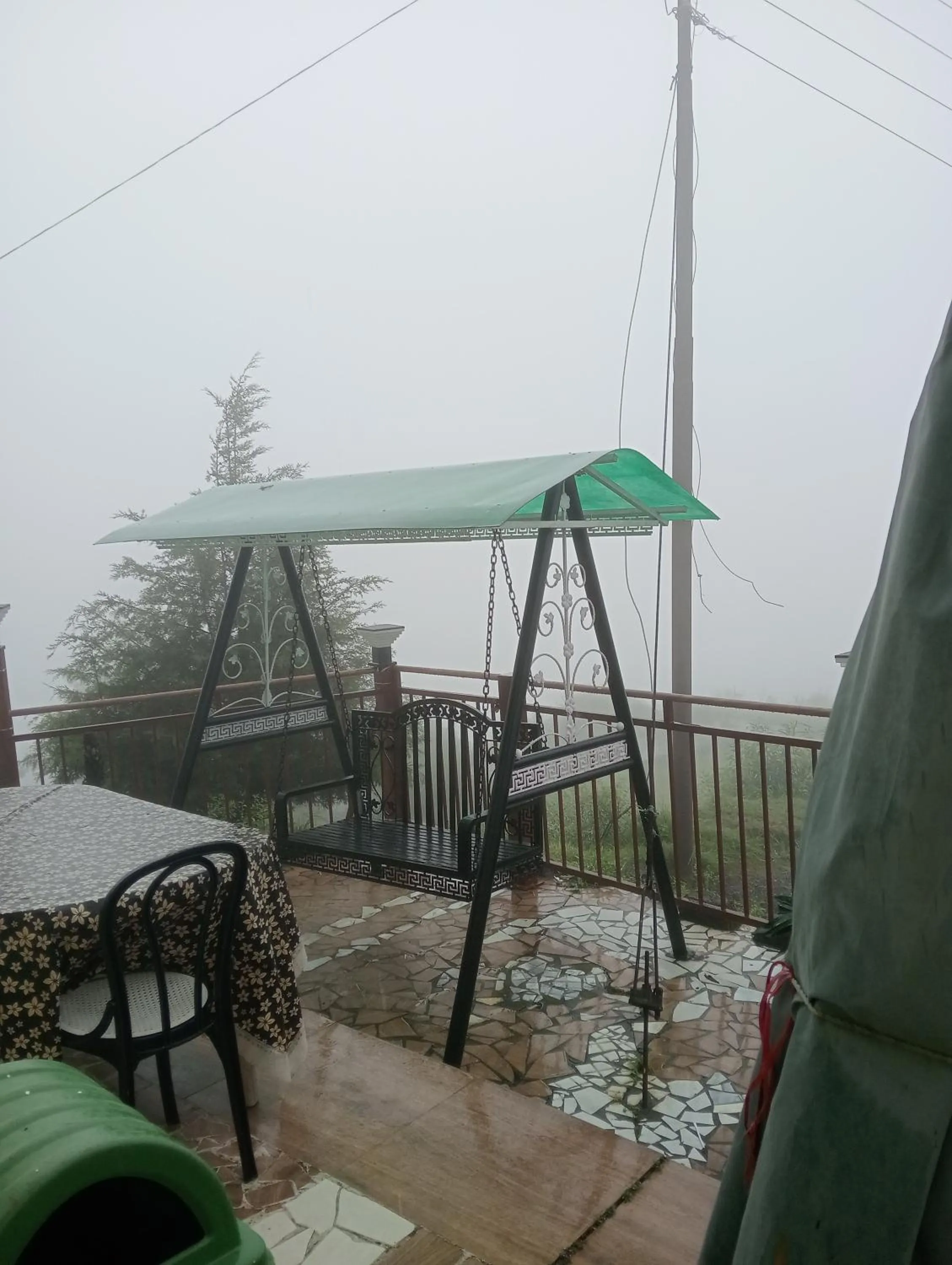 Seating area in Icebergs Mussoorie - A Boutique stay and 24 hrs roof top cafe