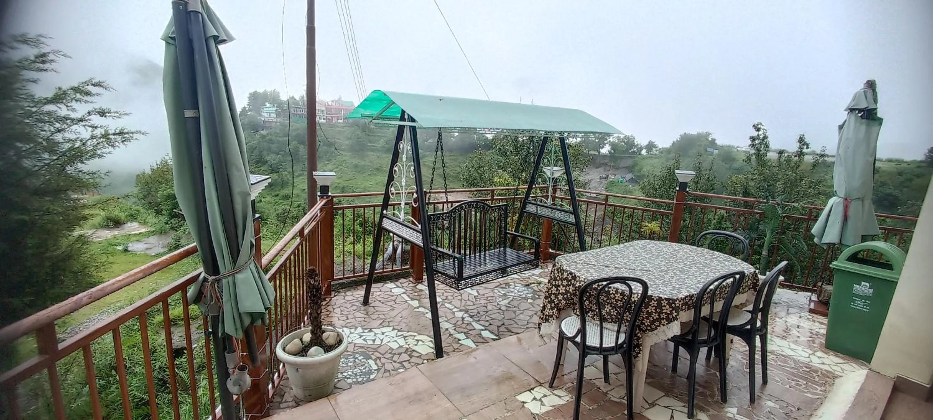 Seating area in Icebergs Mussoorie - A Boutique stay and 24 hrs roof top cafe