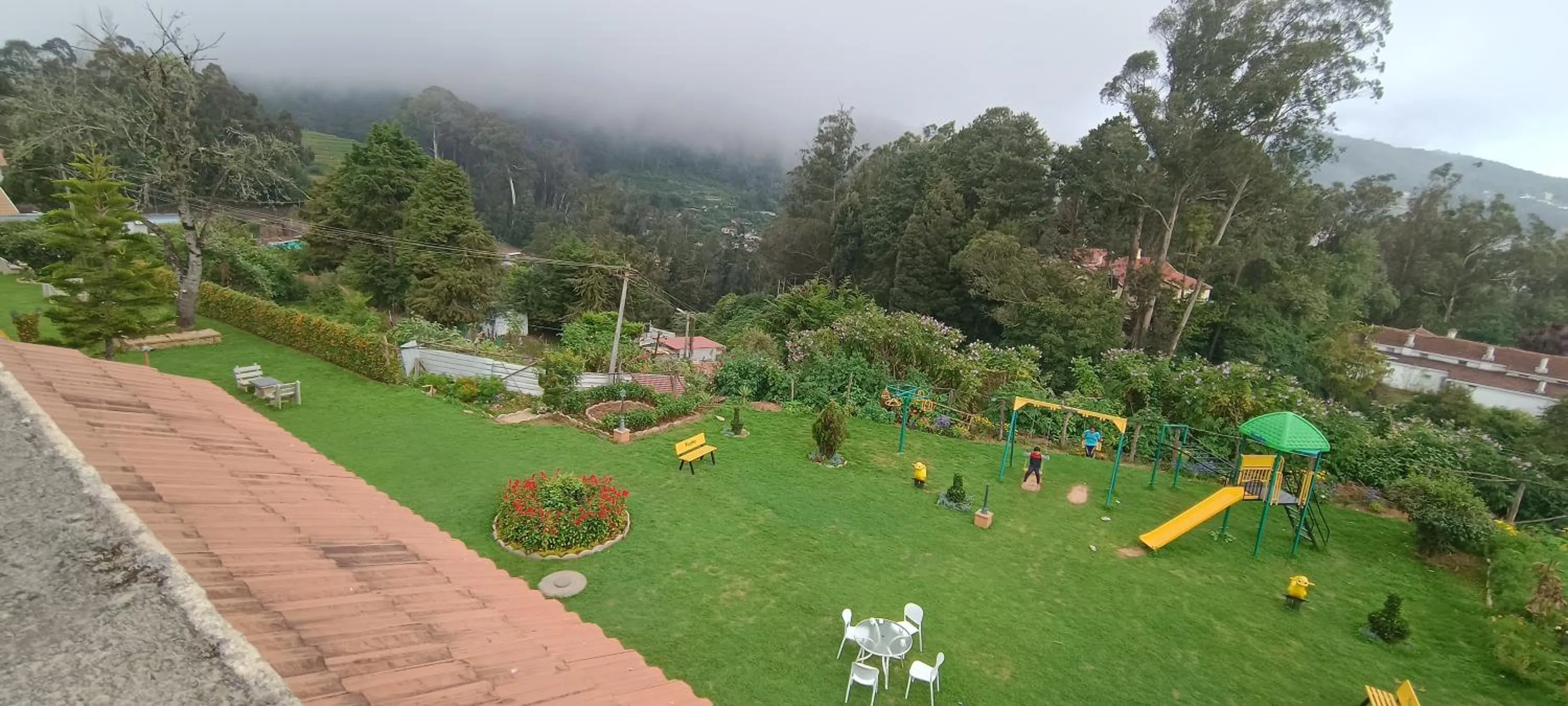 Garden view in Yantra Resort, Ooty