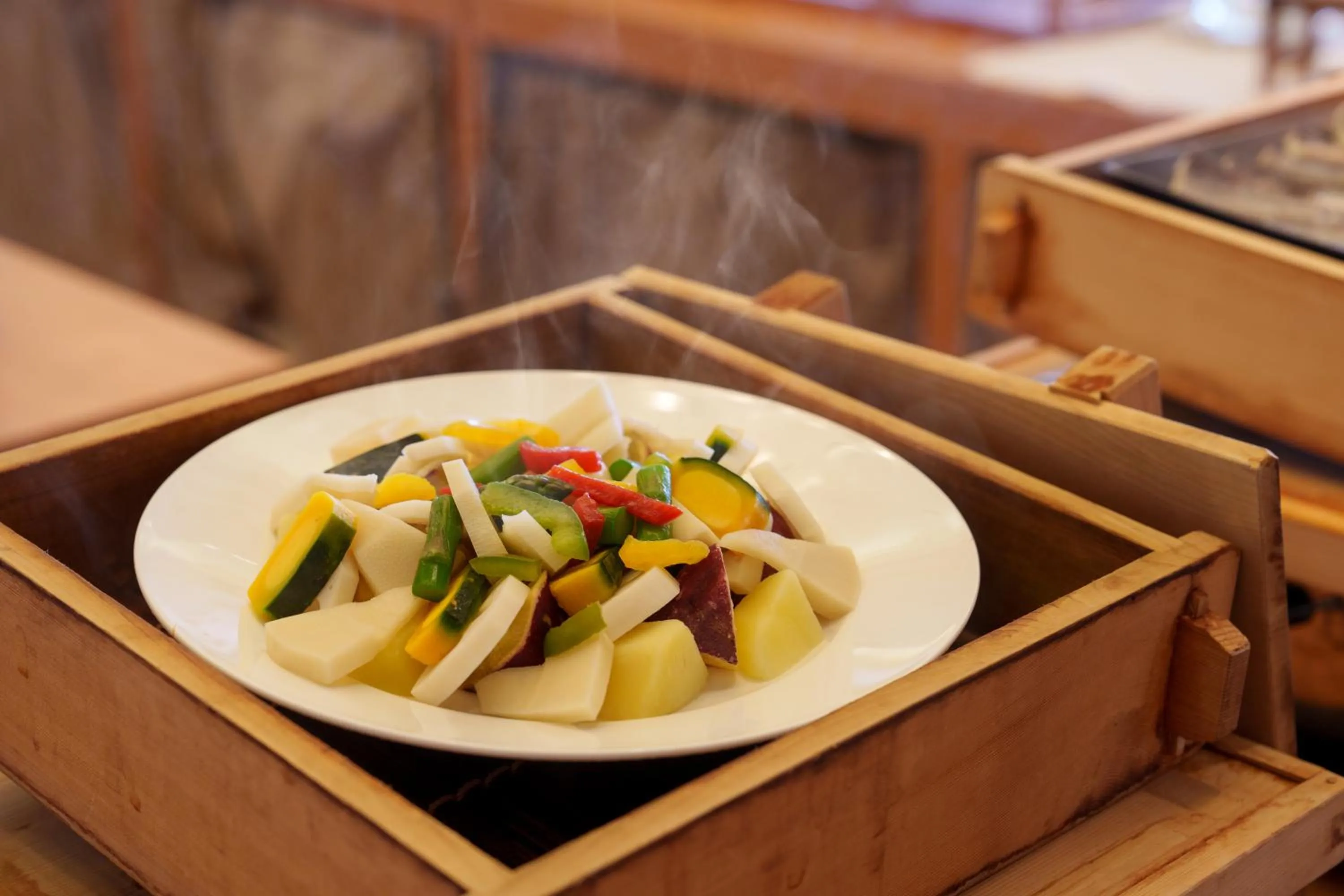 Buffet breakfast in Hotel New Tsuruta