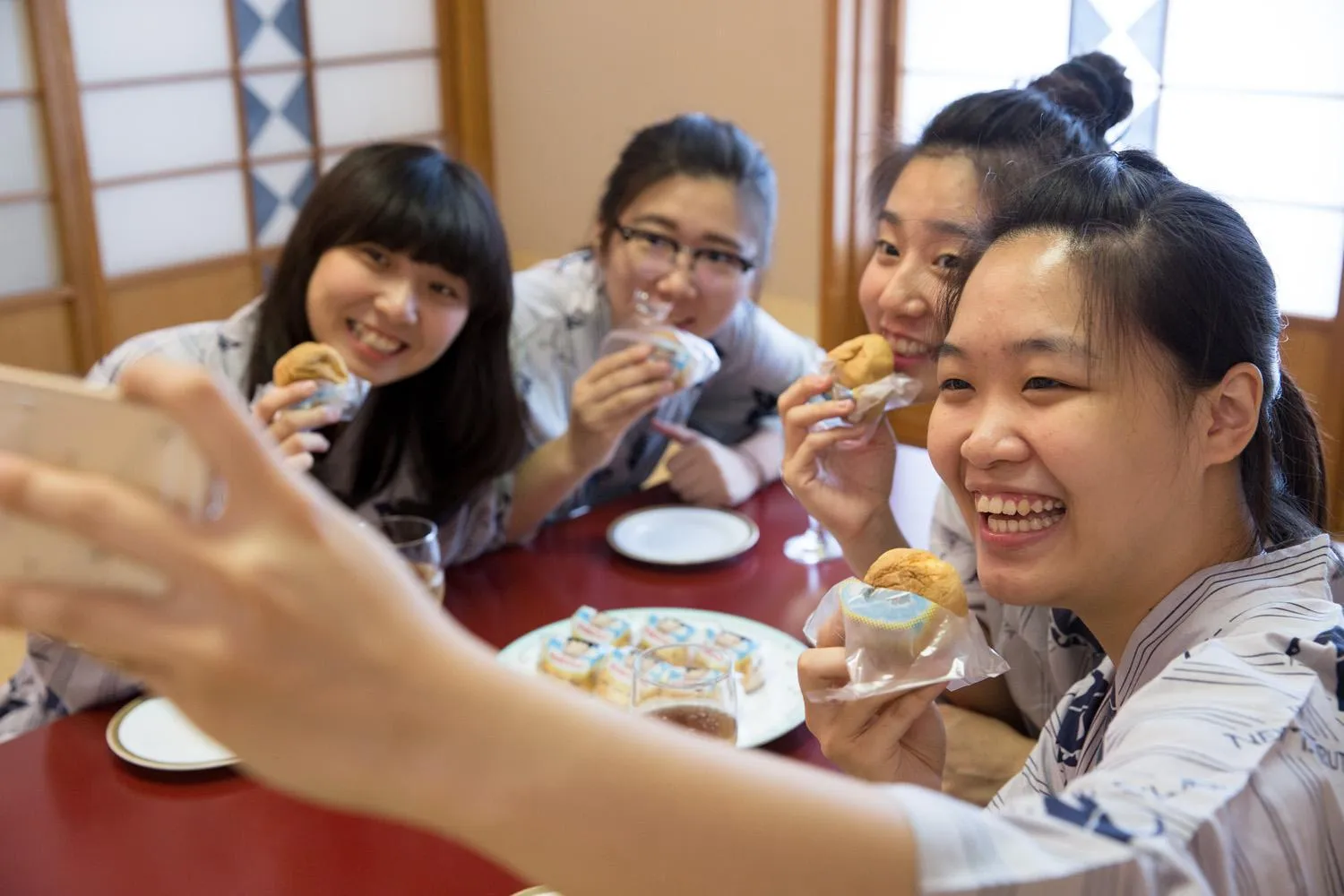 group of guests in Hotel New Tsuruta