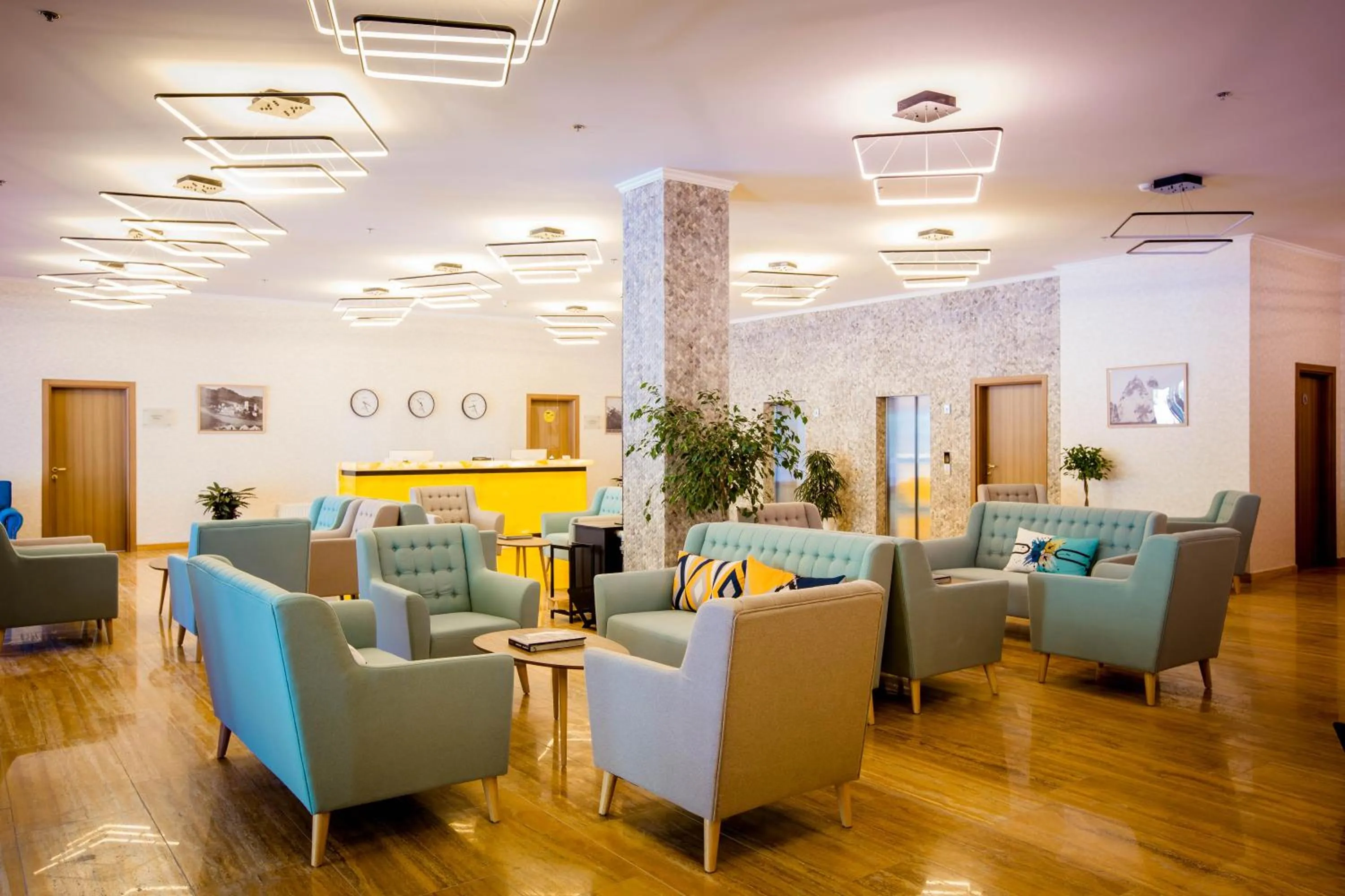 Lobby or reception in Gistola Hotel Mestia