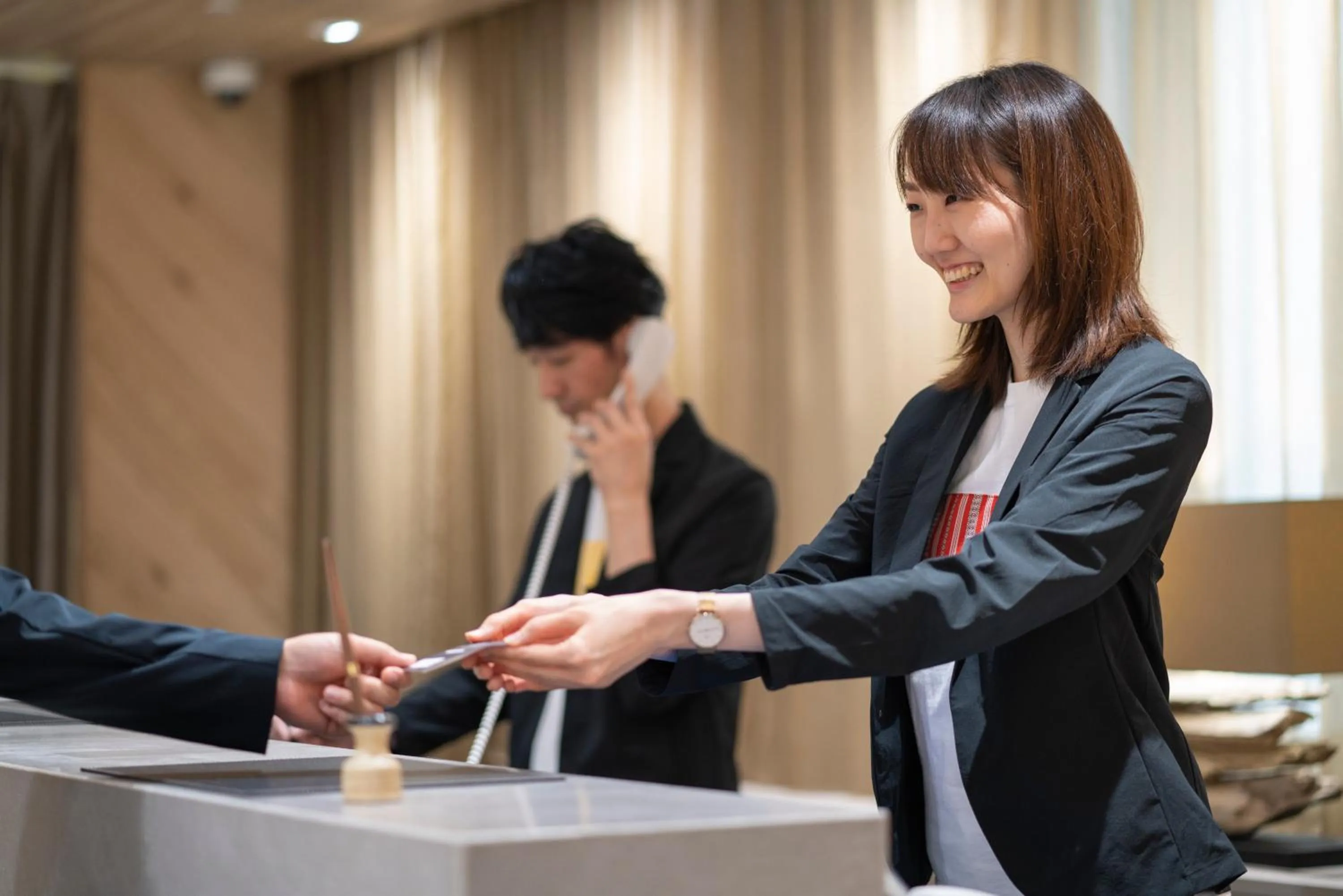 Lobby or reception in Hotel Oriental Express Fukuoka Tenjin