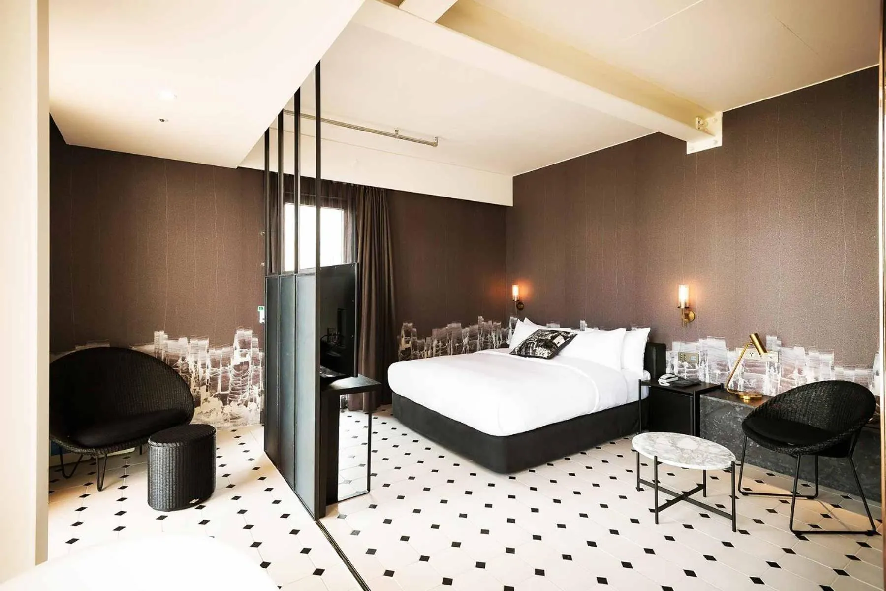 Photo of the whole room, Bed in Hotel Museo Cheongju