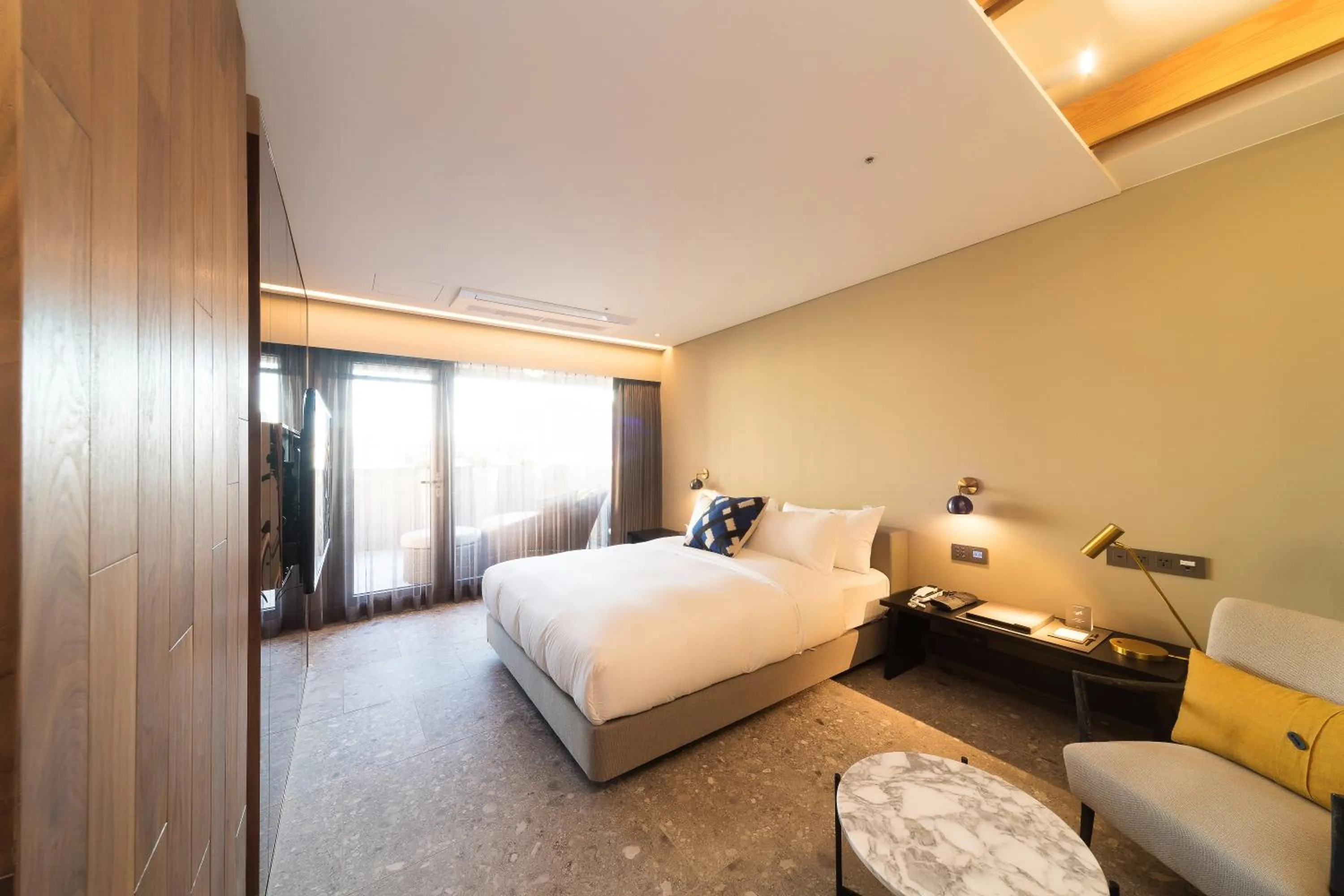 Photo of the whole room, Bed in Hotel Museo Cheongju