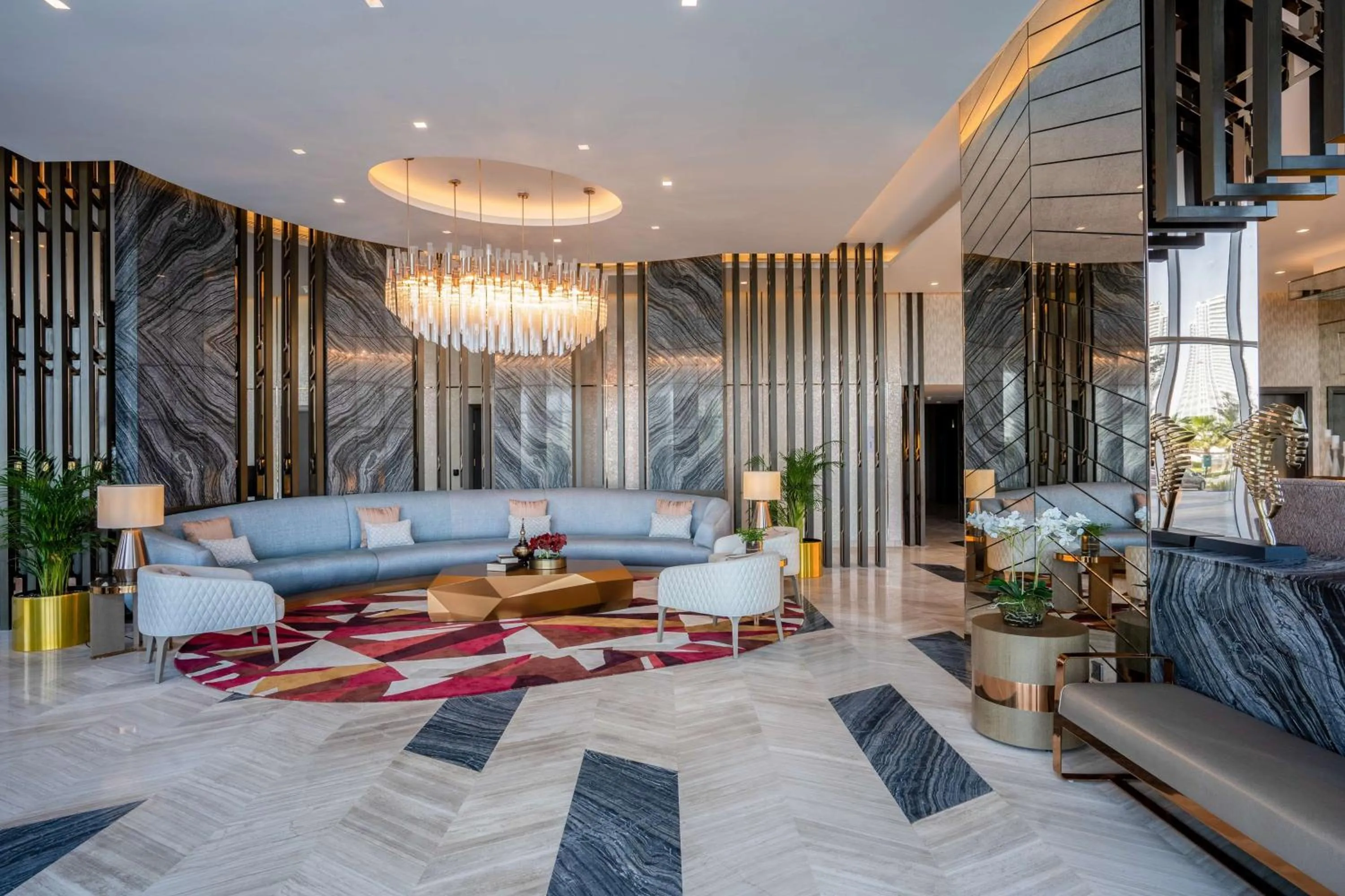 Lobby or reception in Radisson Dubai Damac Hills